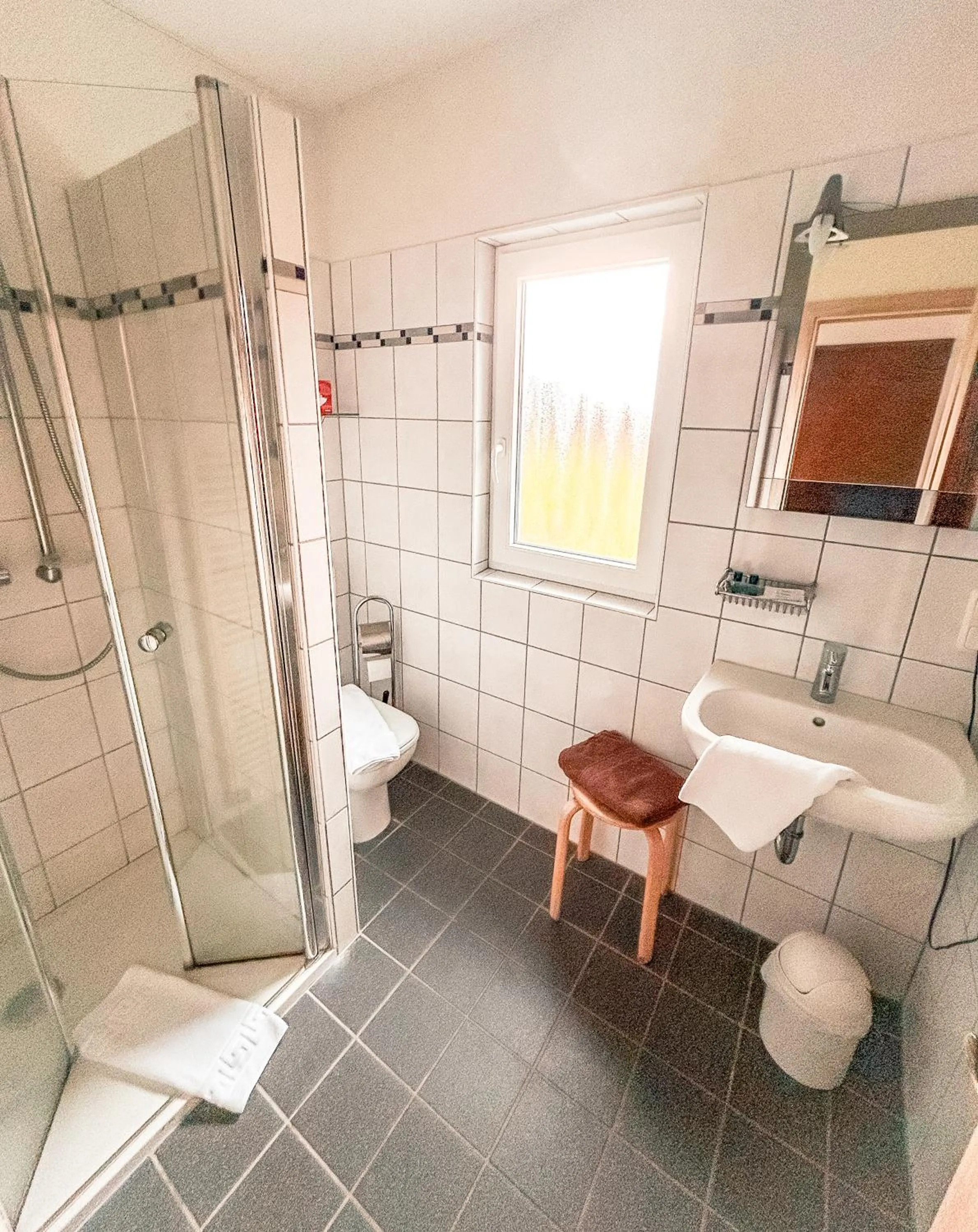 Shower in Hotel Carlsruh