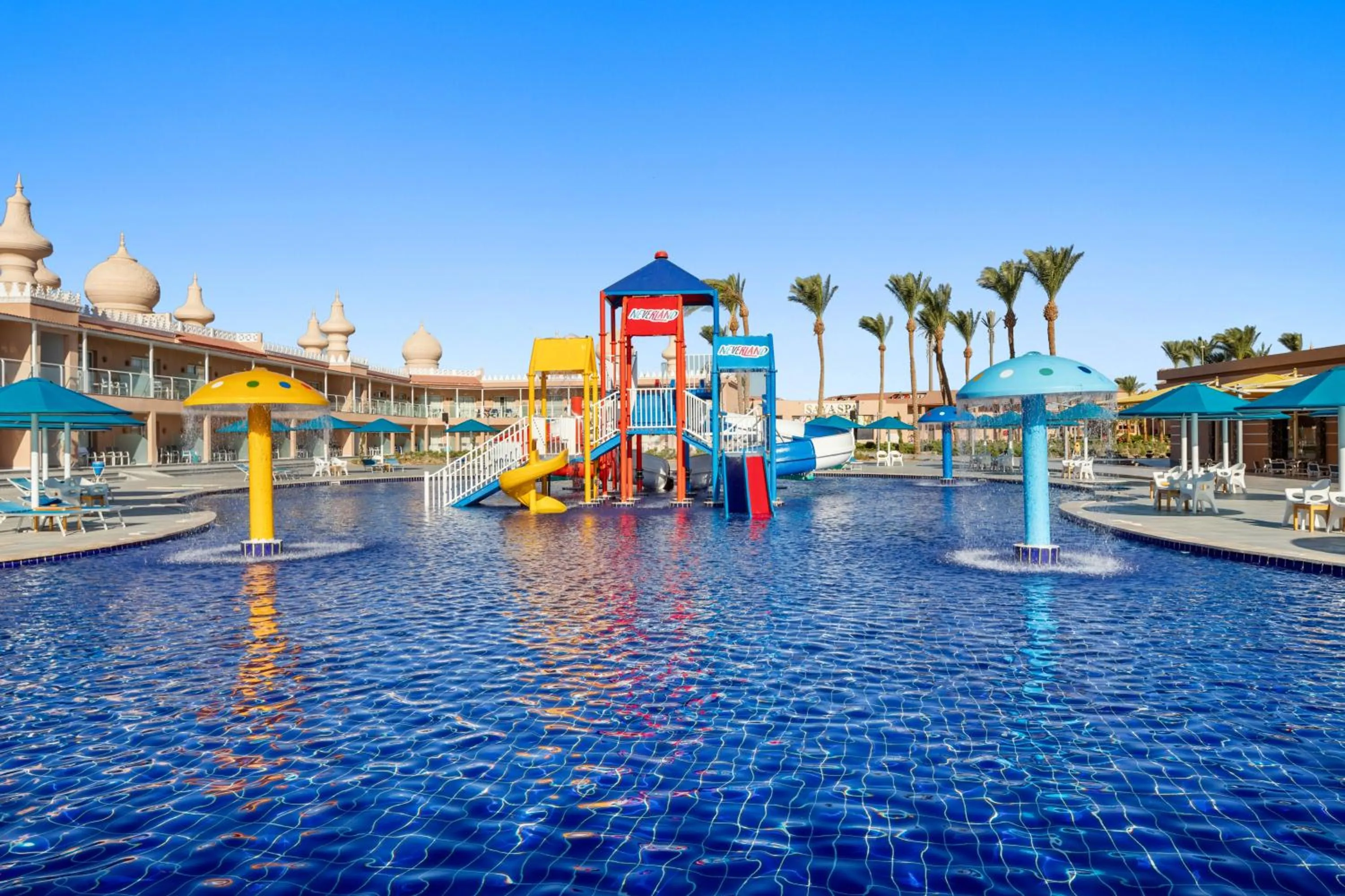 Aqua park in Pickalbatros Alf Leila Wa Leila Resort - Neverland Hurghada