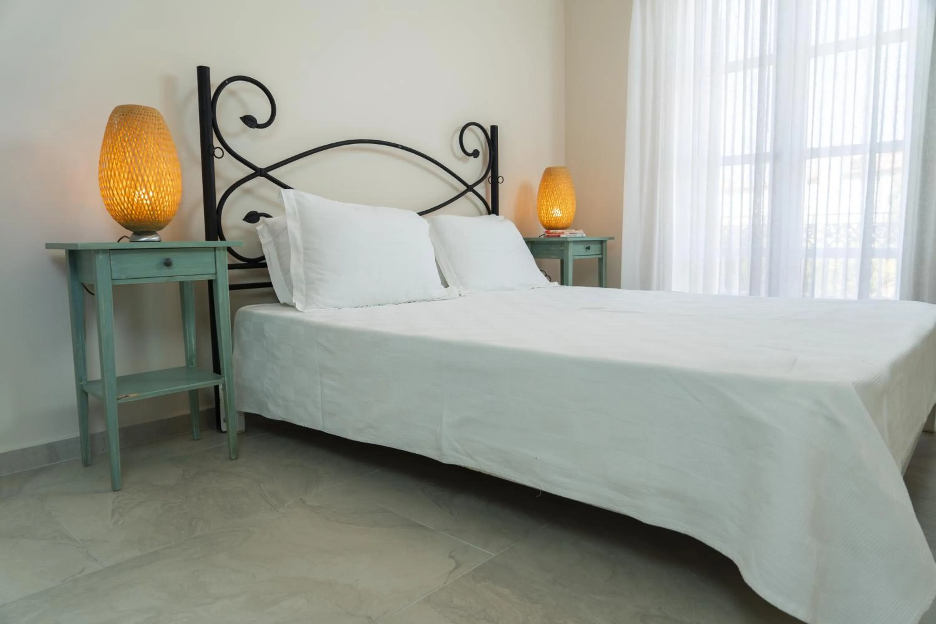 Bed in Panda Alacati Hotel