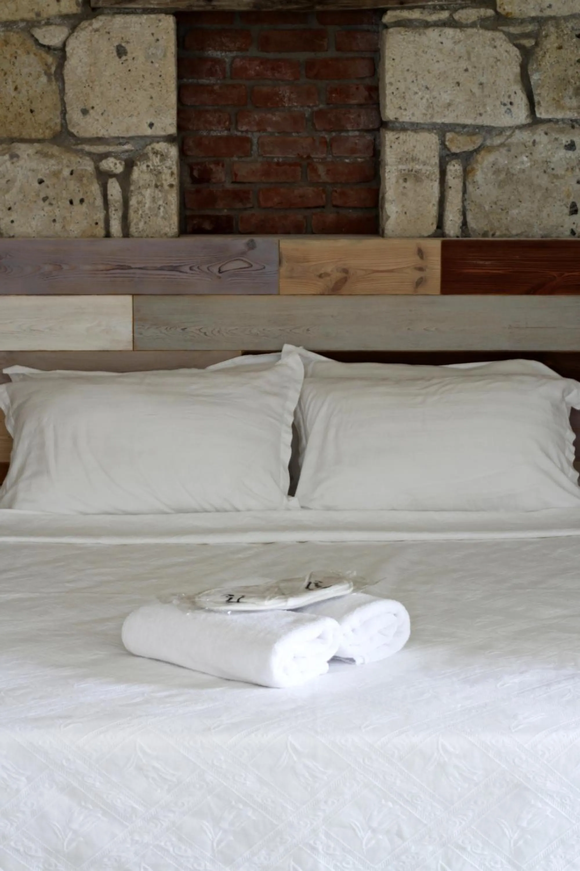 Bed in Panda Alacati Hotel