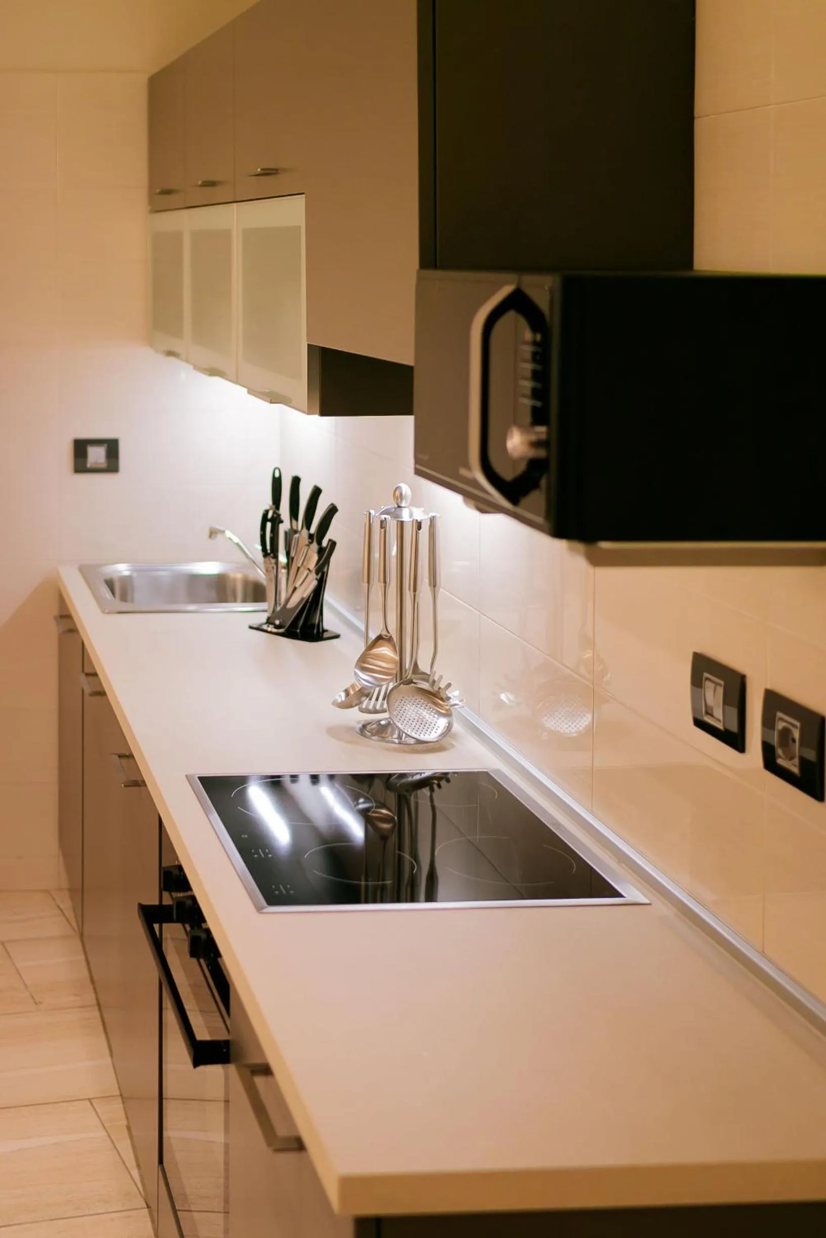 Kitchen or kitchenette in Oak Plaza Suites