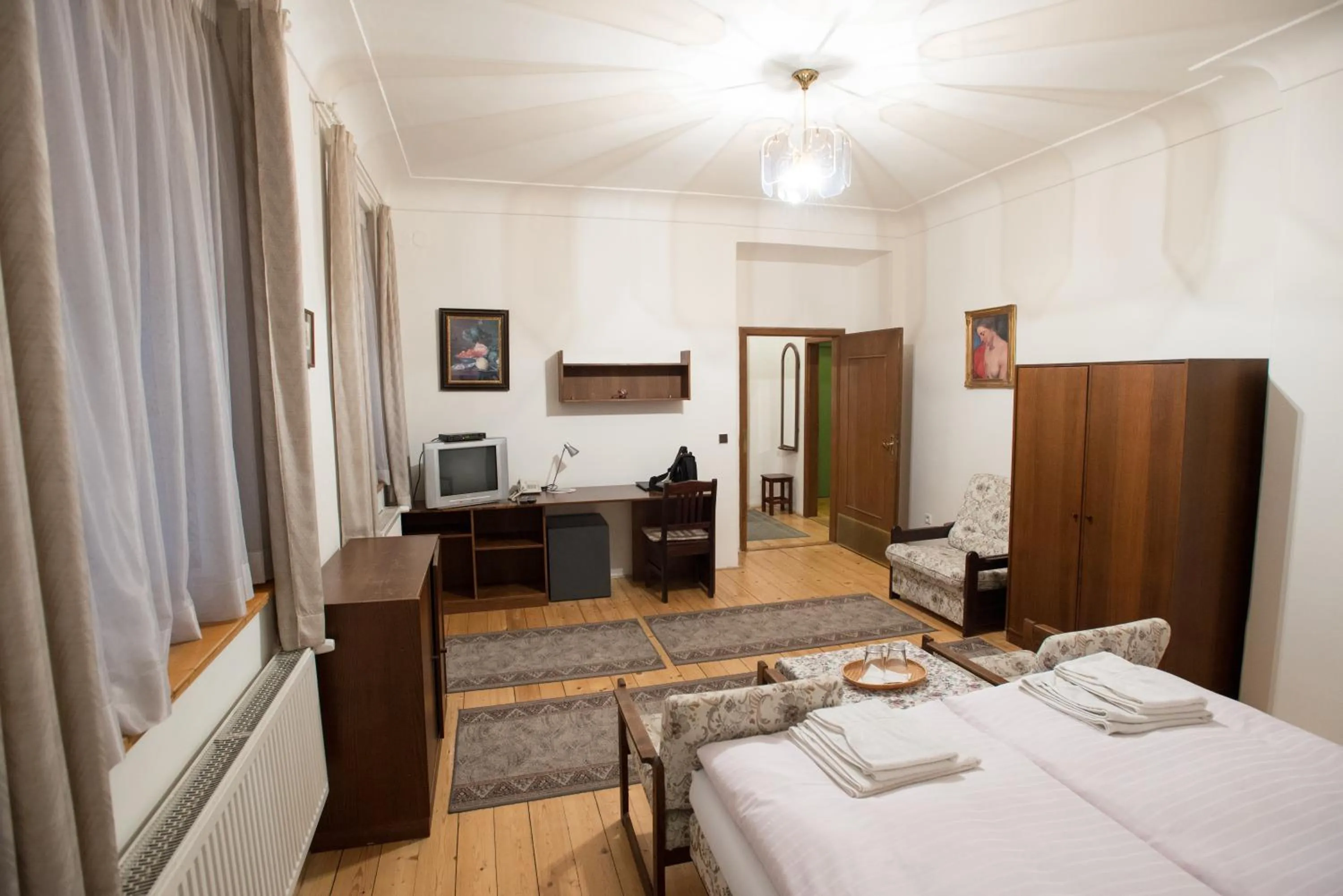 Decorative detail, Bed in Pension Dientzenhofer