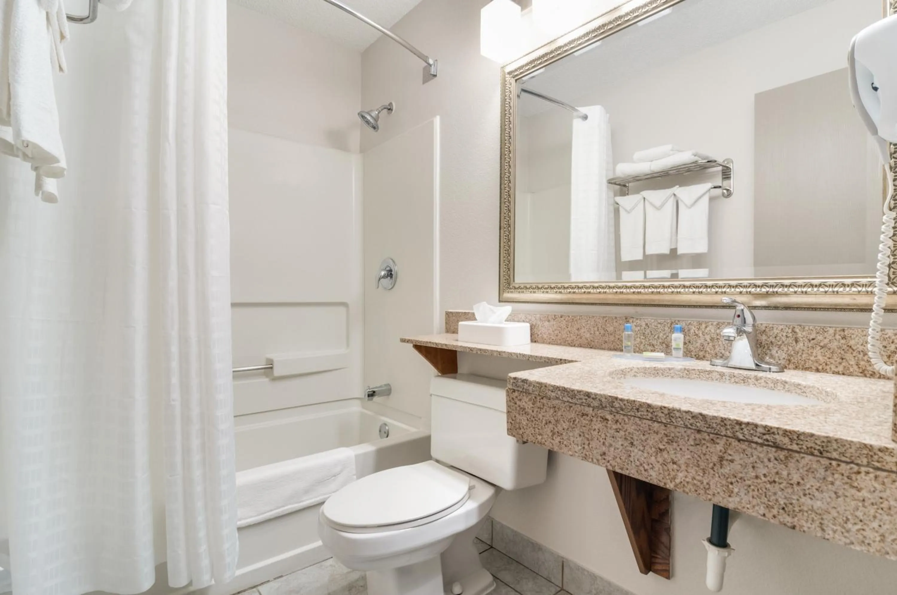 Shower in American Inn & Suites Metro Airport