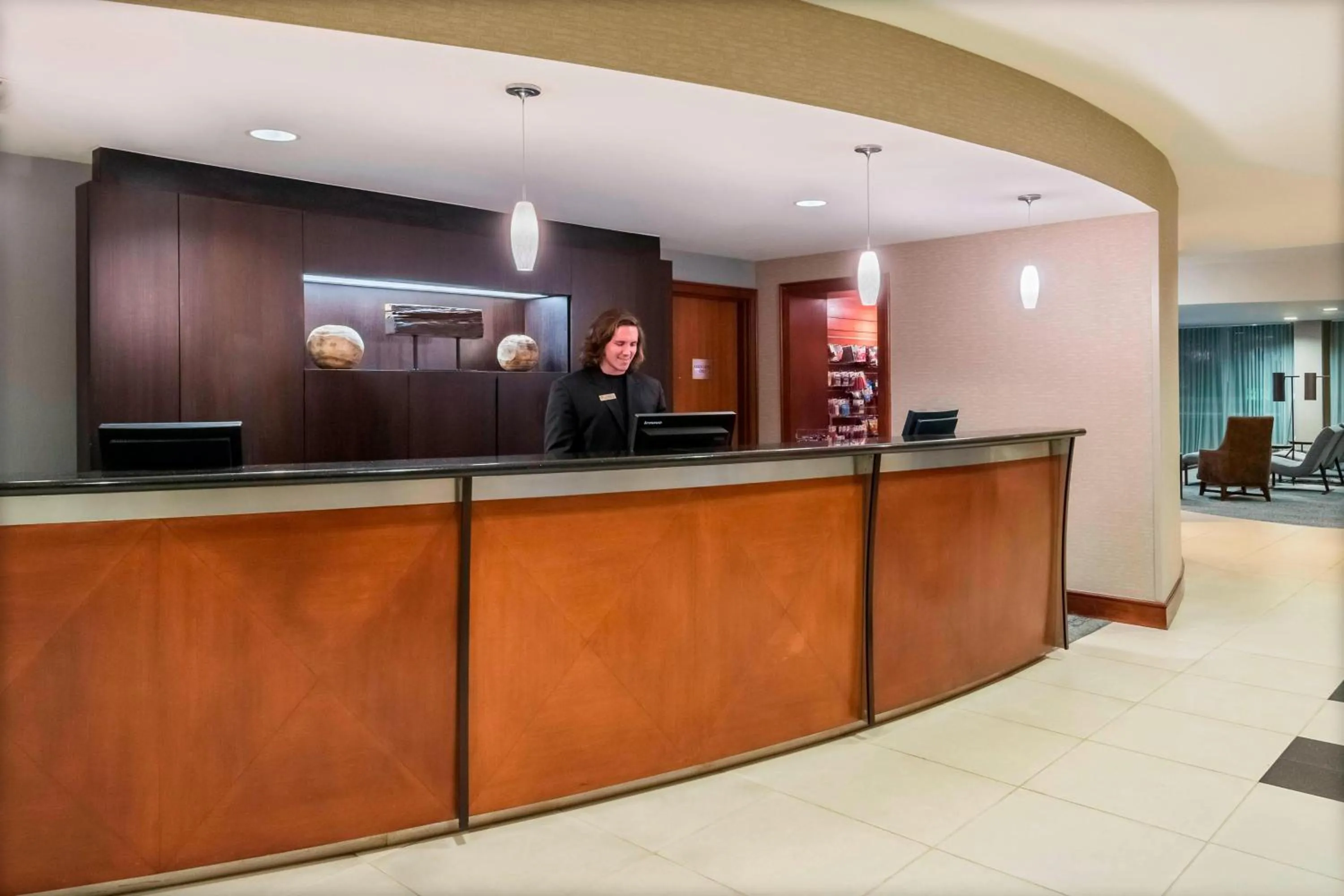 Lobby or reception in Courtyard Fort Myers at I-75 and Gulf Coast Town Center