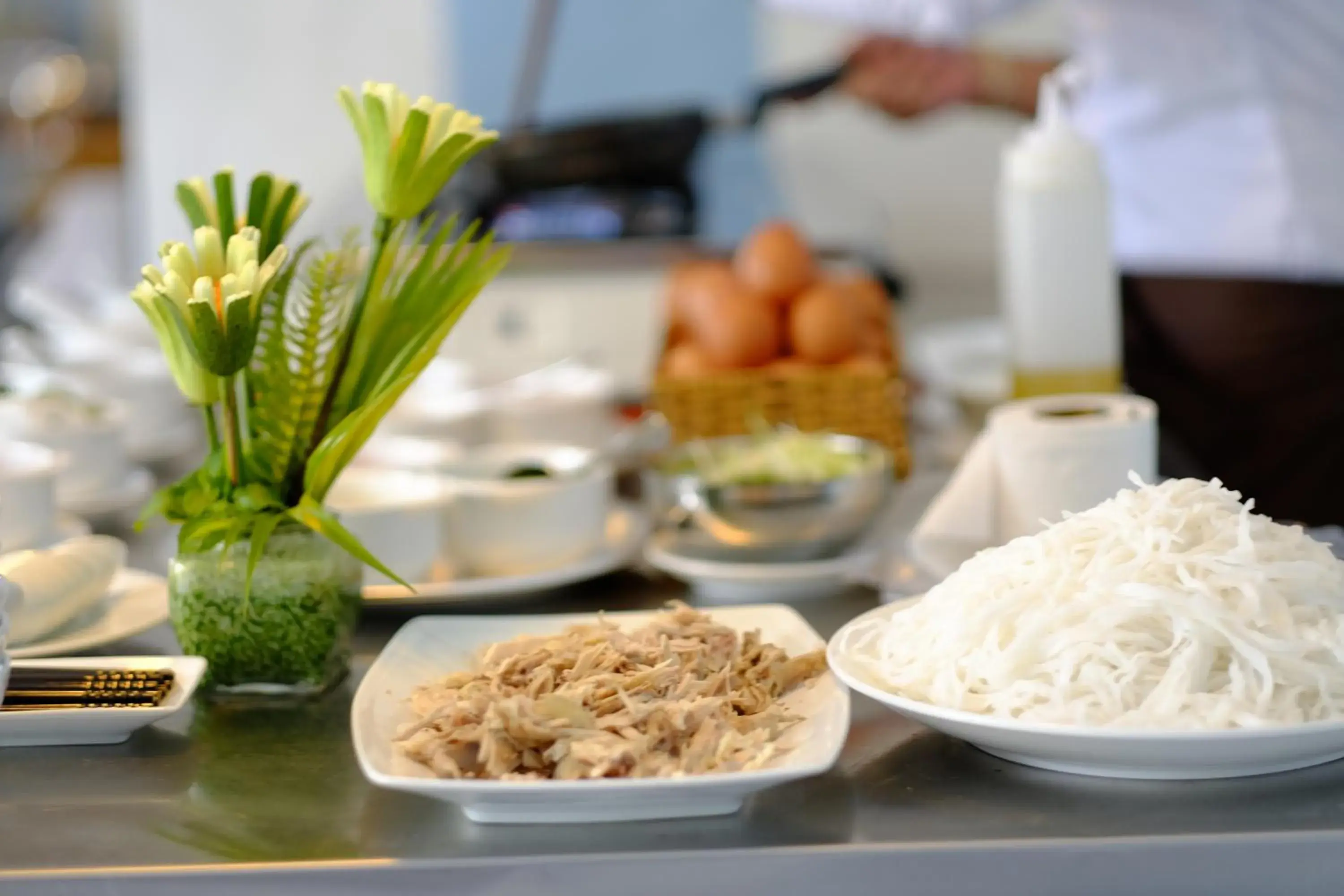 Asian breakfast in Isabella Resort Asian breakfast in Isabella Resort