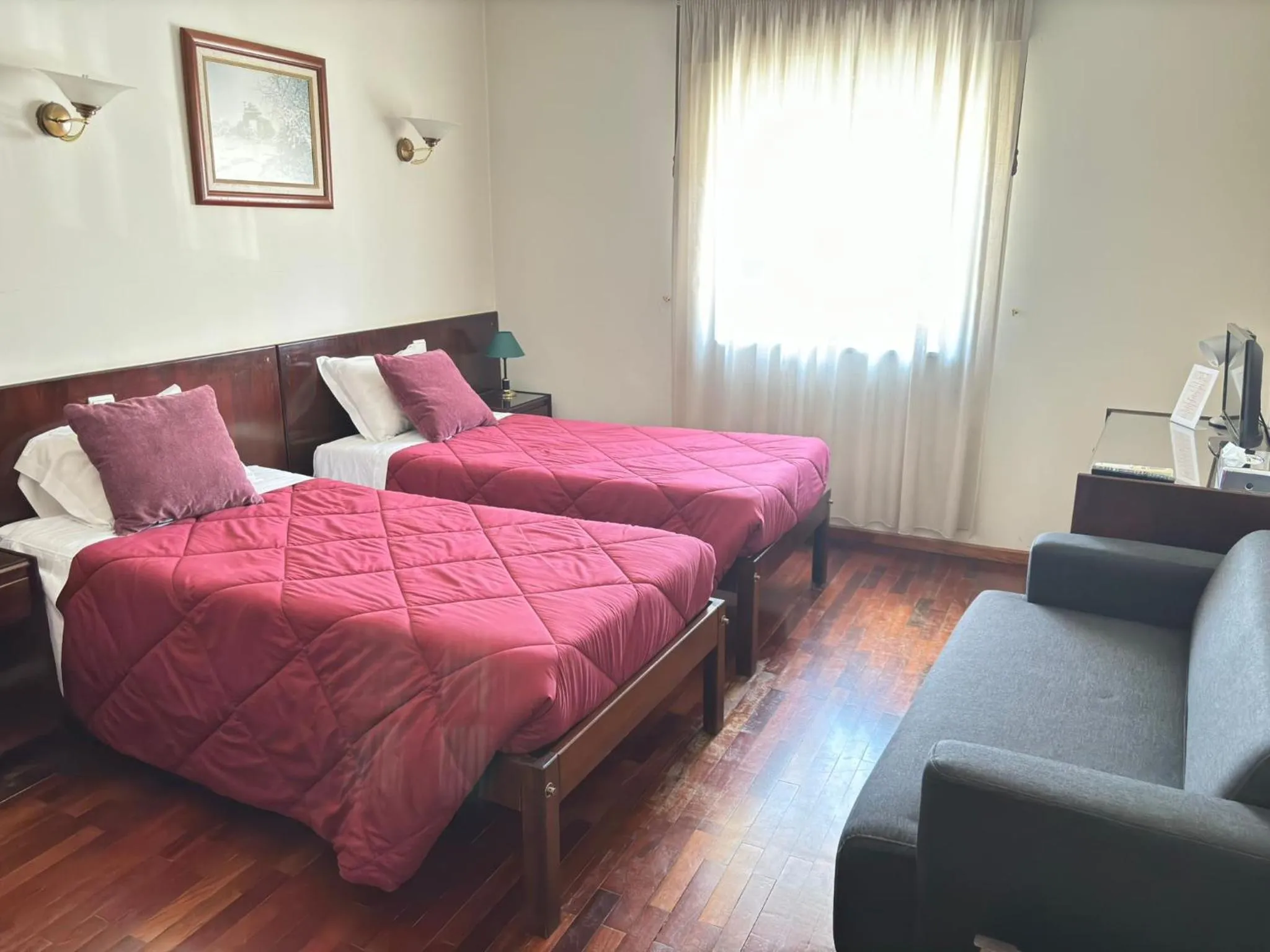 Bed in Hotel Trindade Coelho