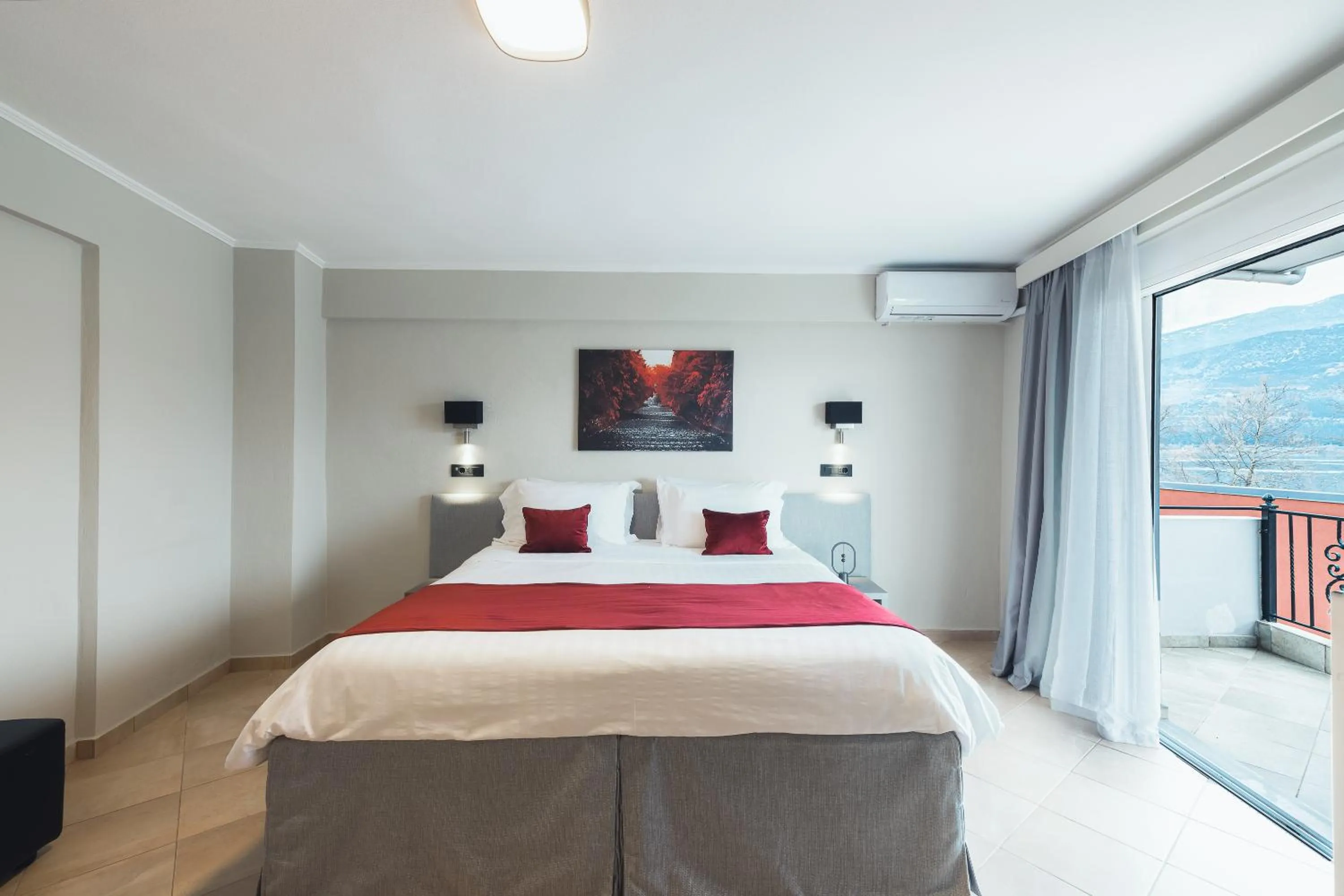 Bed in Akti Hotel Ioannina