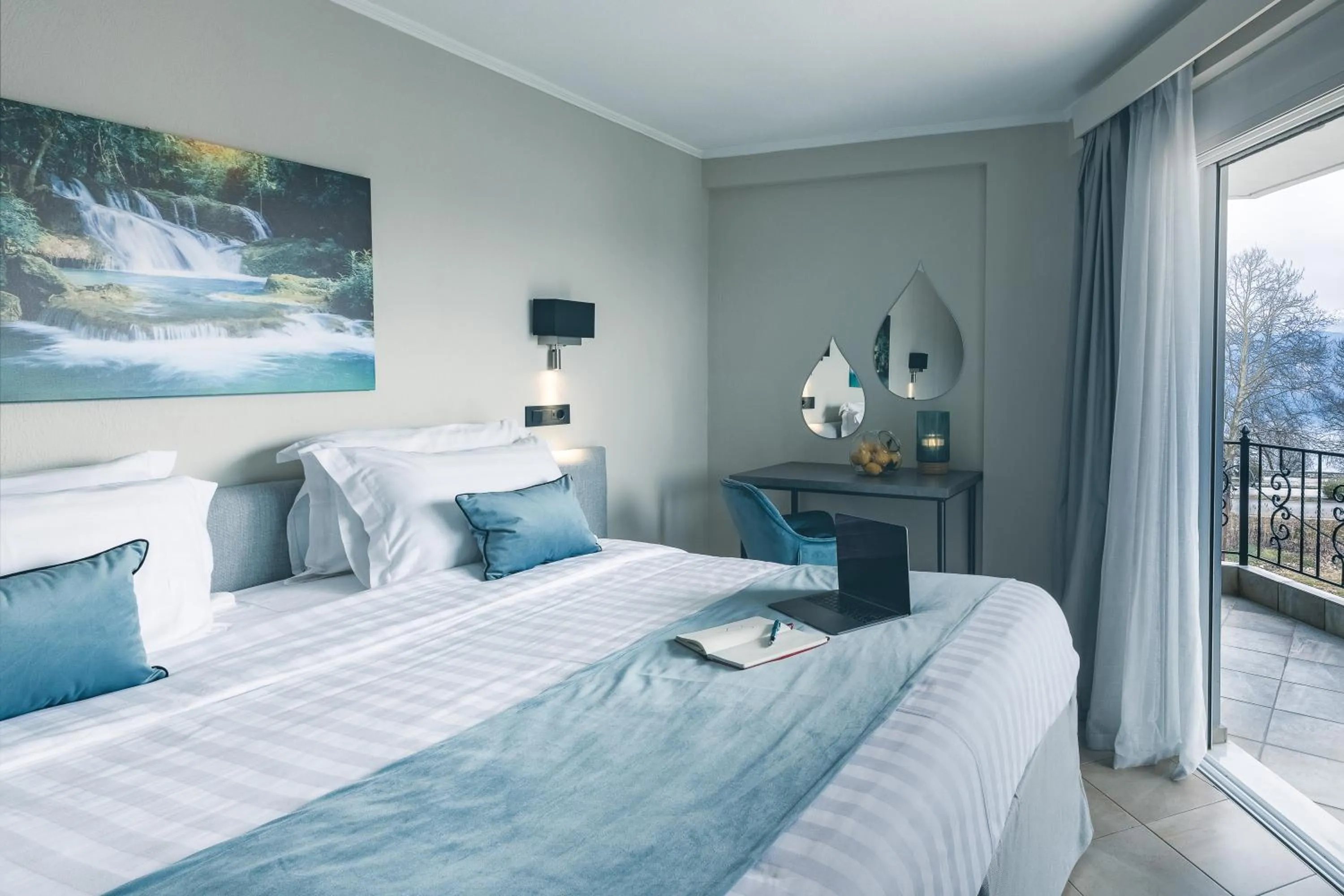 Bed in Akti Hotel Ioannina