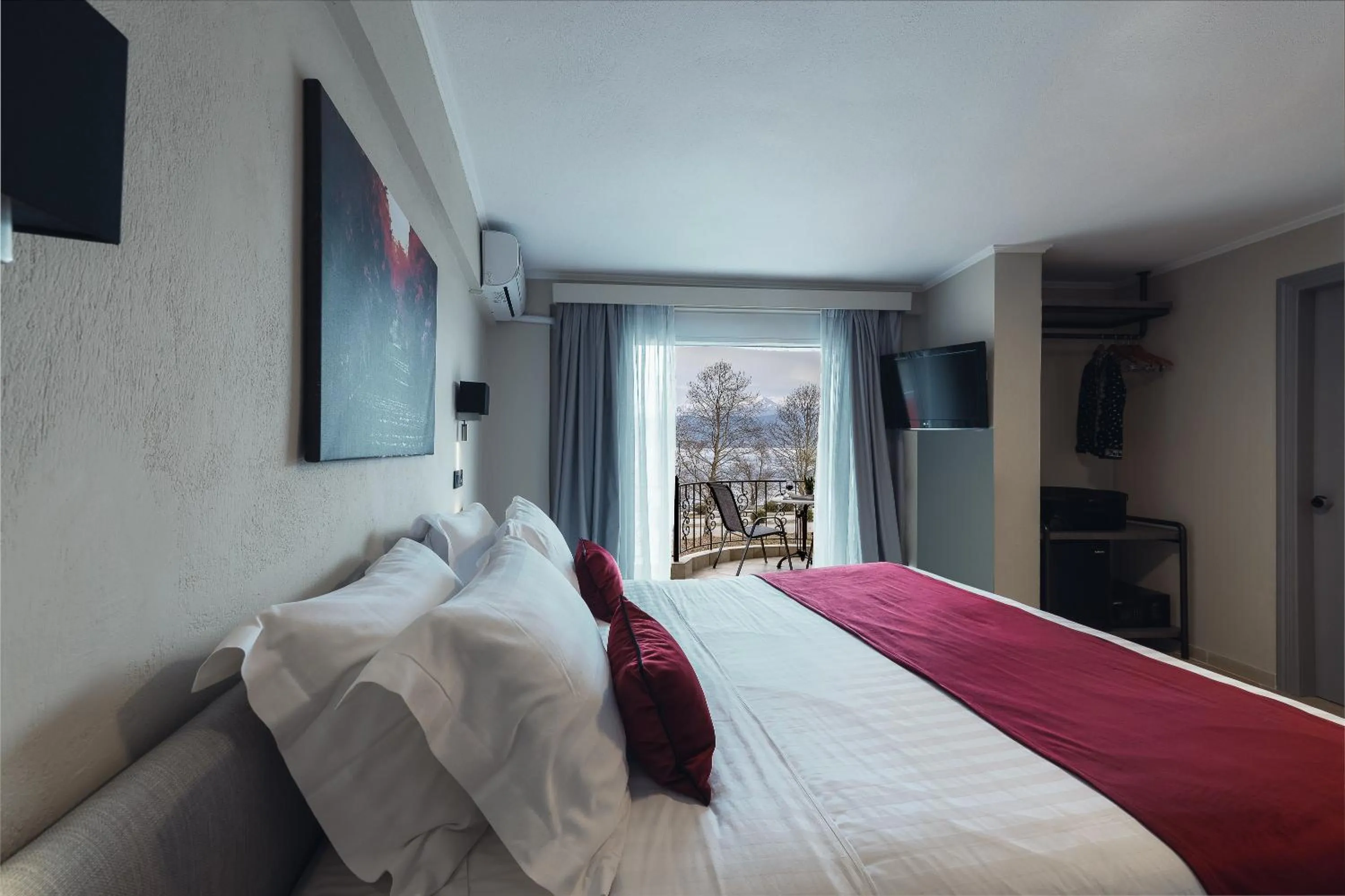 Bed in Akti Hotel Ioannina