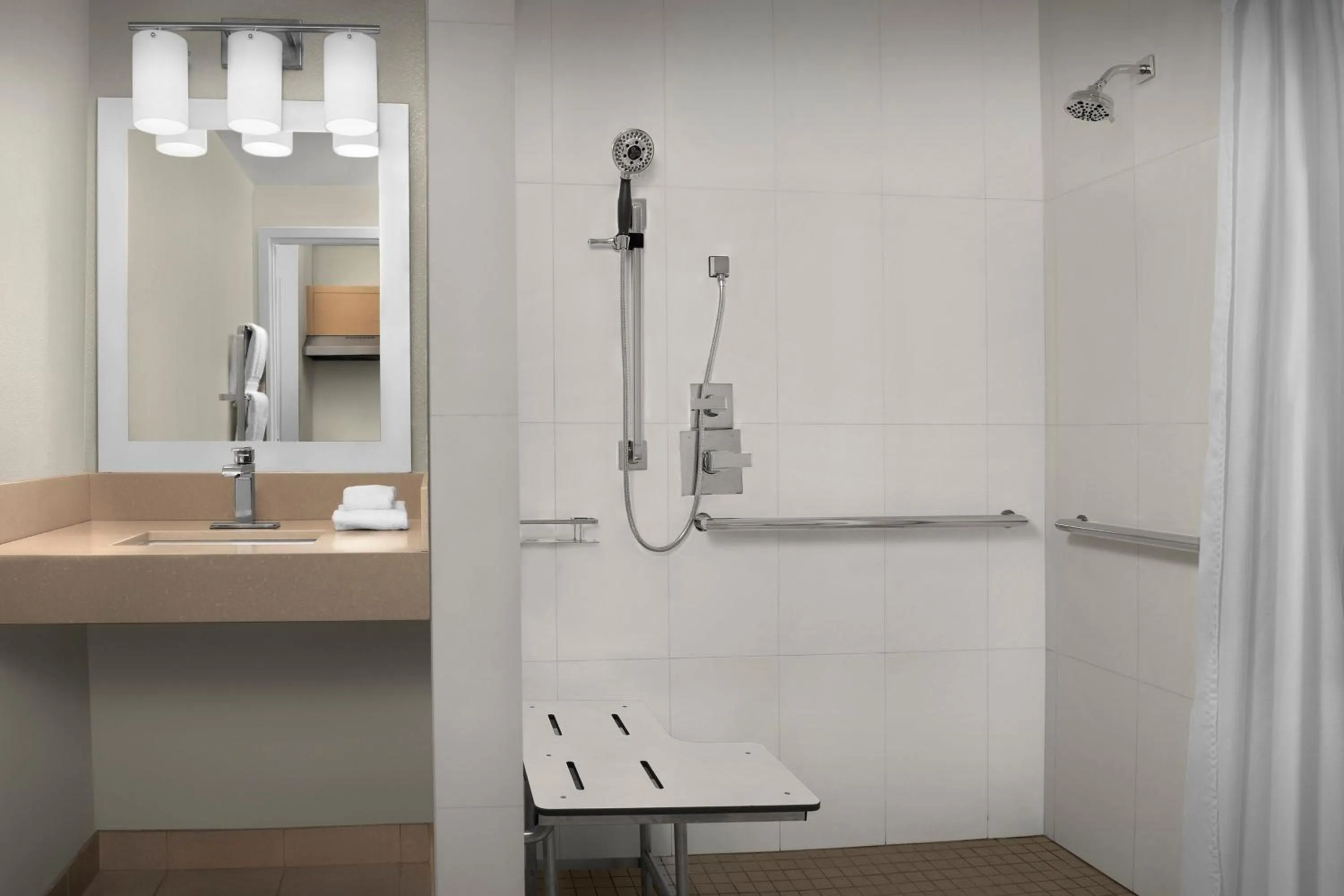 Bathroom in TownePlace Suites Sacramento Cal Expo