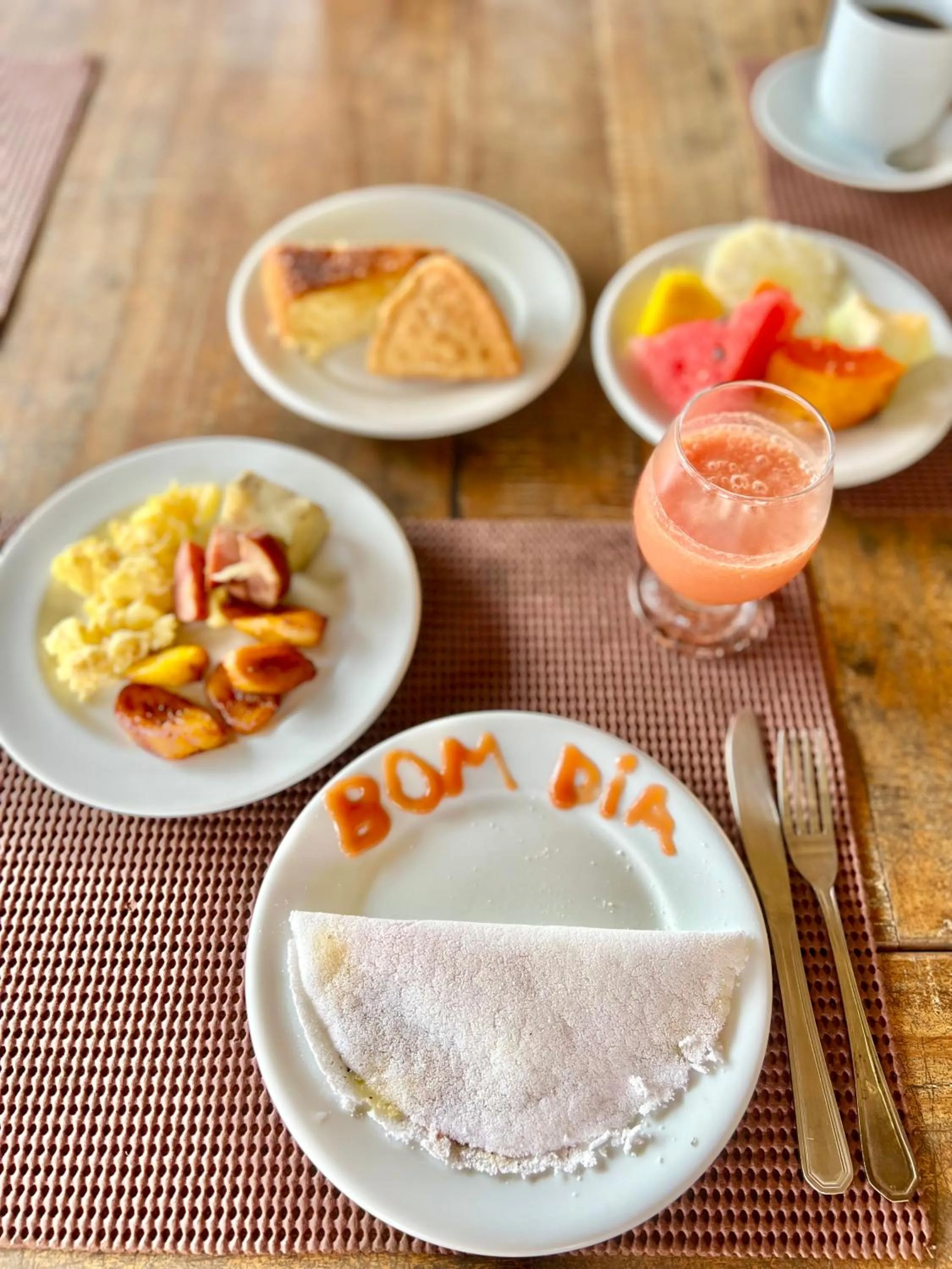 Breakfast in Pousada Praia Bela