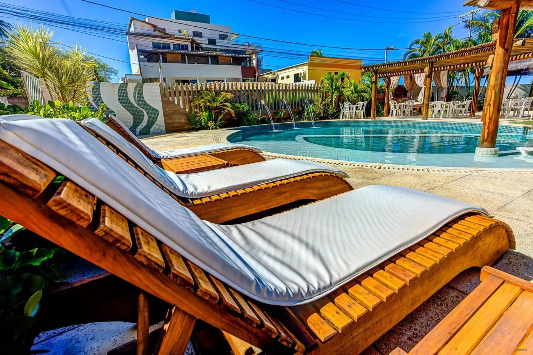 Pool view in Pousada Praia Bela