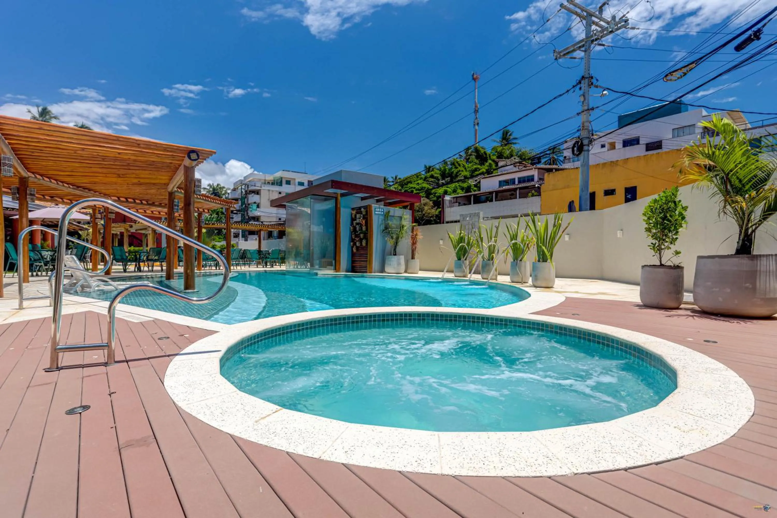 Hot Tub in Pousada Praia Bela