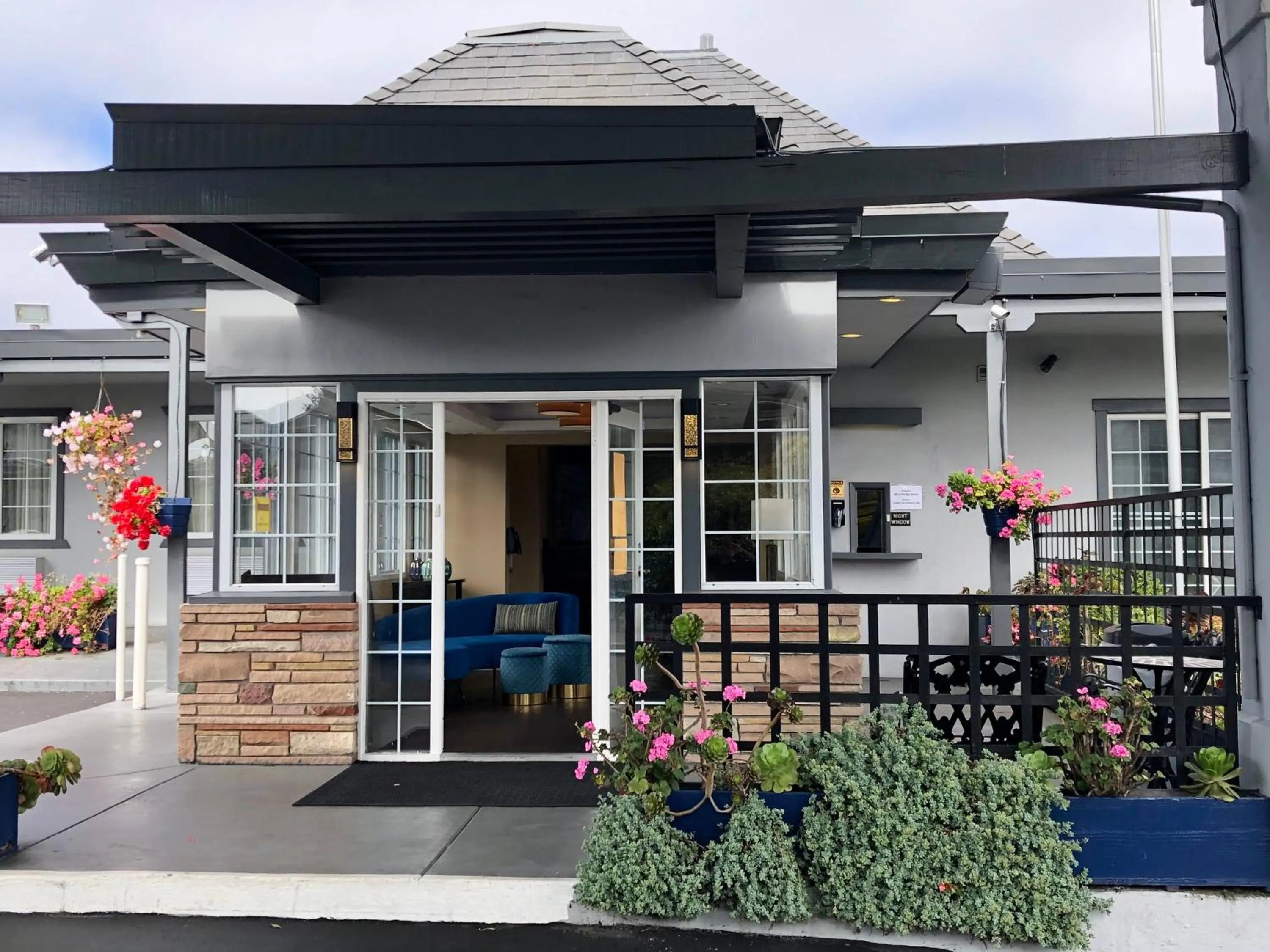 Facade/entrance in Blu Pacific Hotel
