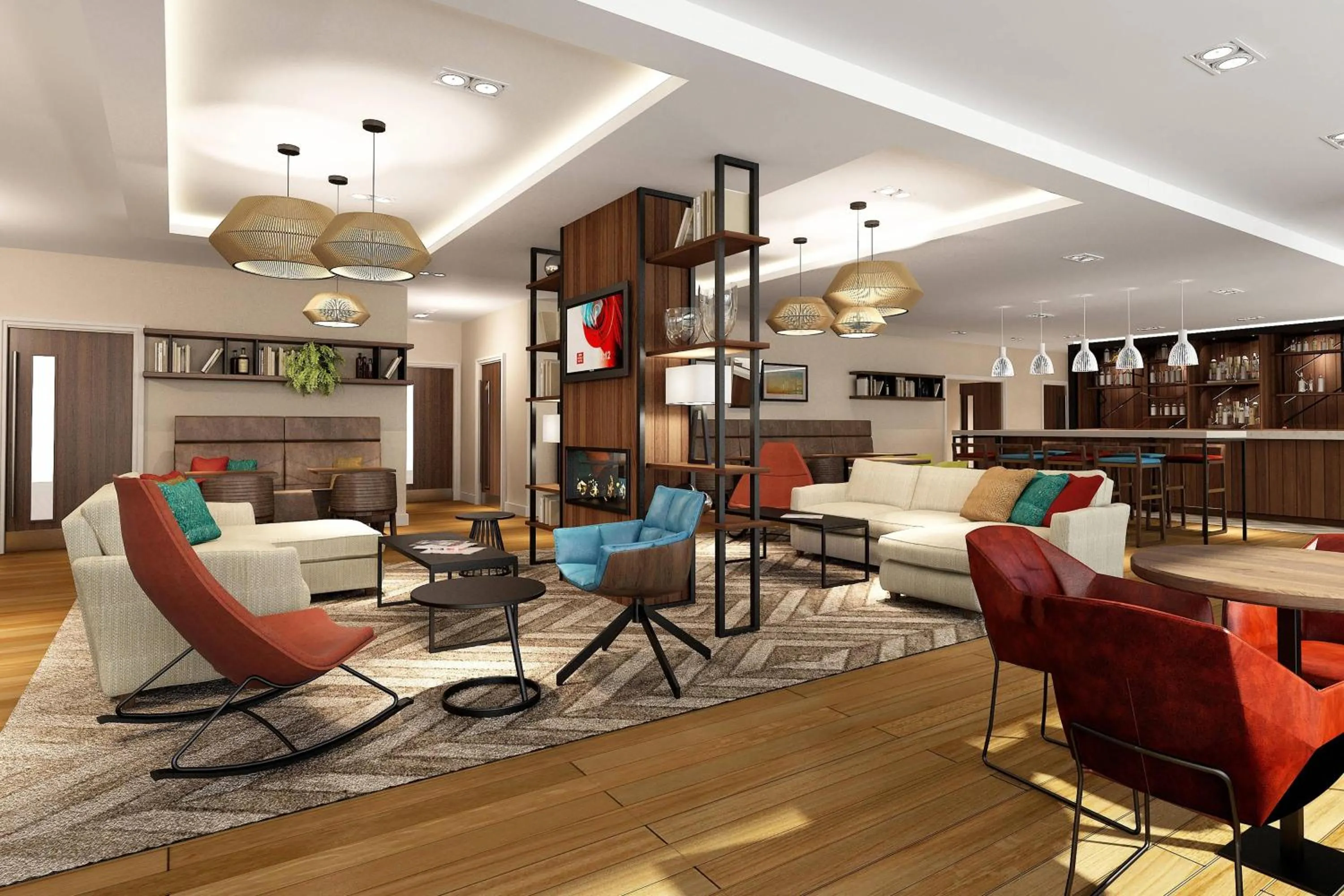 Lounge or bar in Residence Inn by Marriott Aberdeen