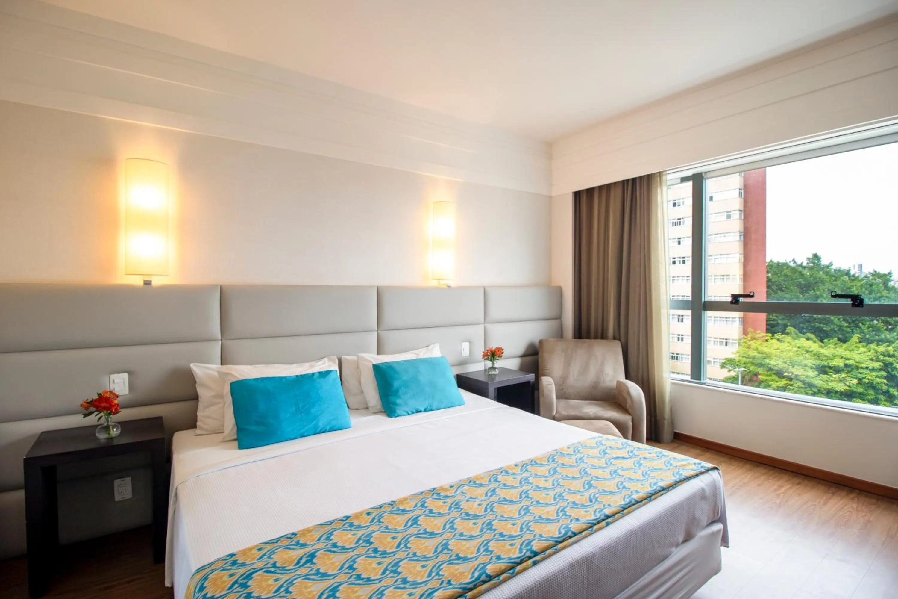 Bedroom, Bed in Bourbon Hotel Savassi - Belo Horizonte