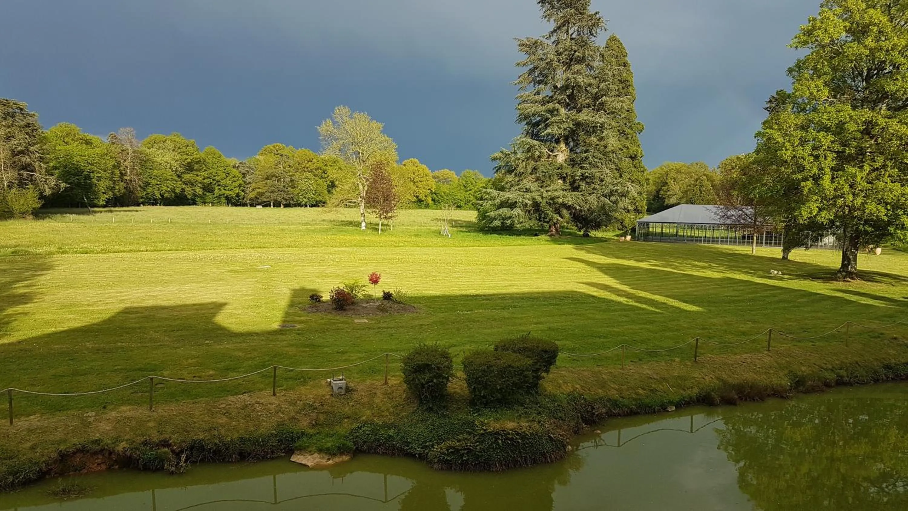 Garden view in Chateau du Blanc Buisson