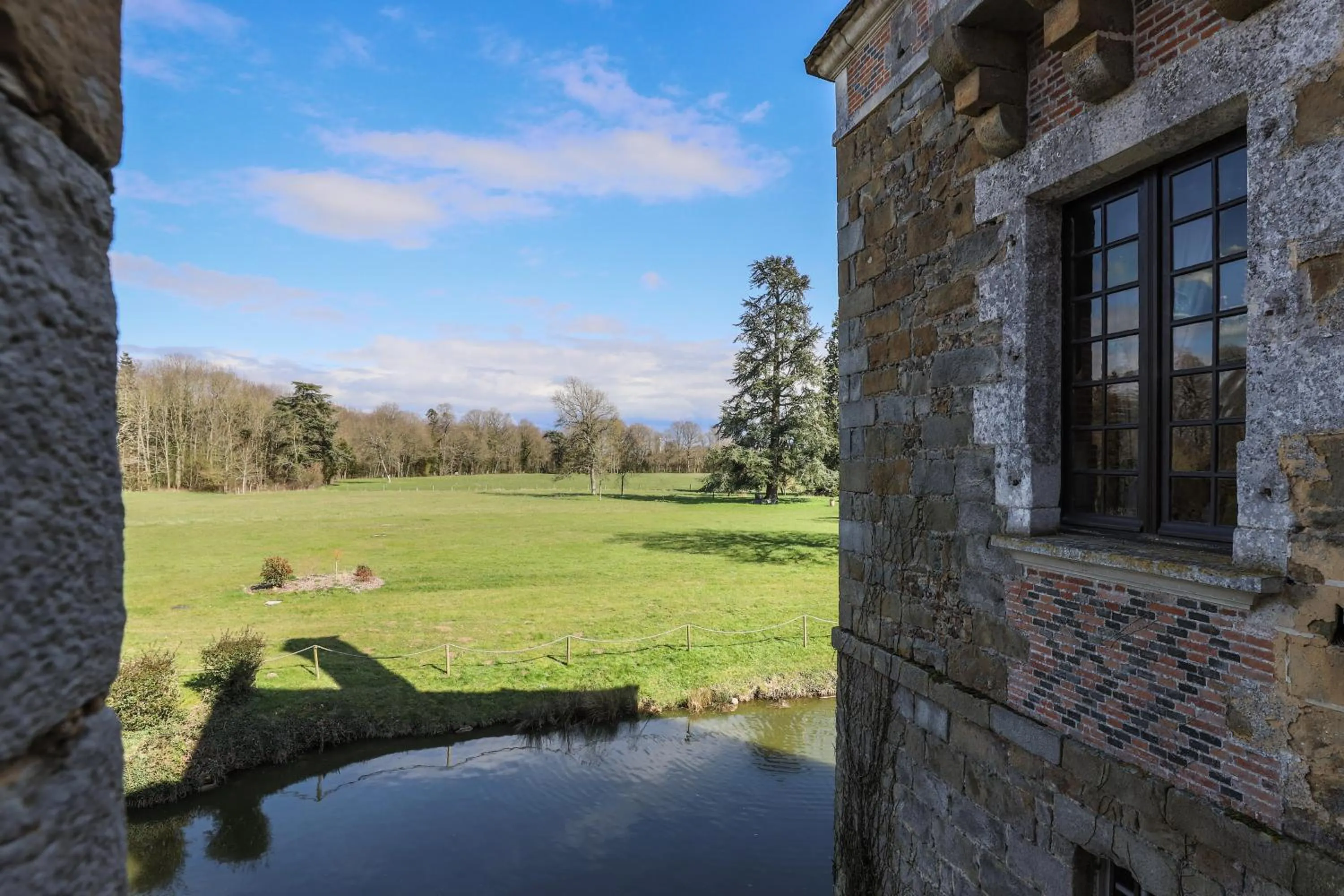 Garden view in Chateau du Blanc Buisson