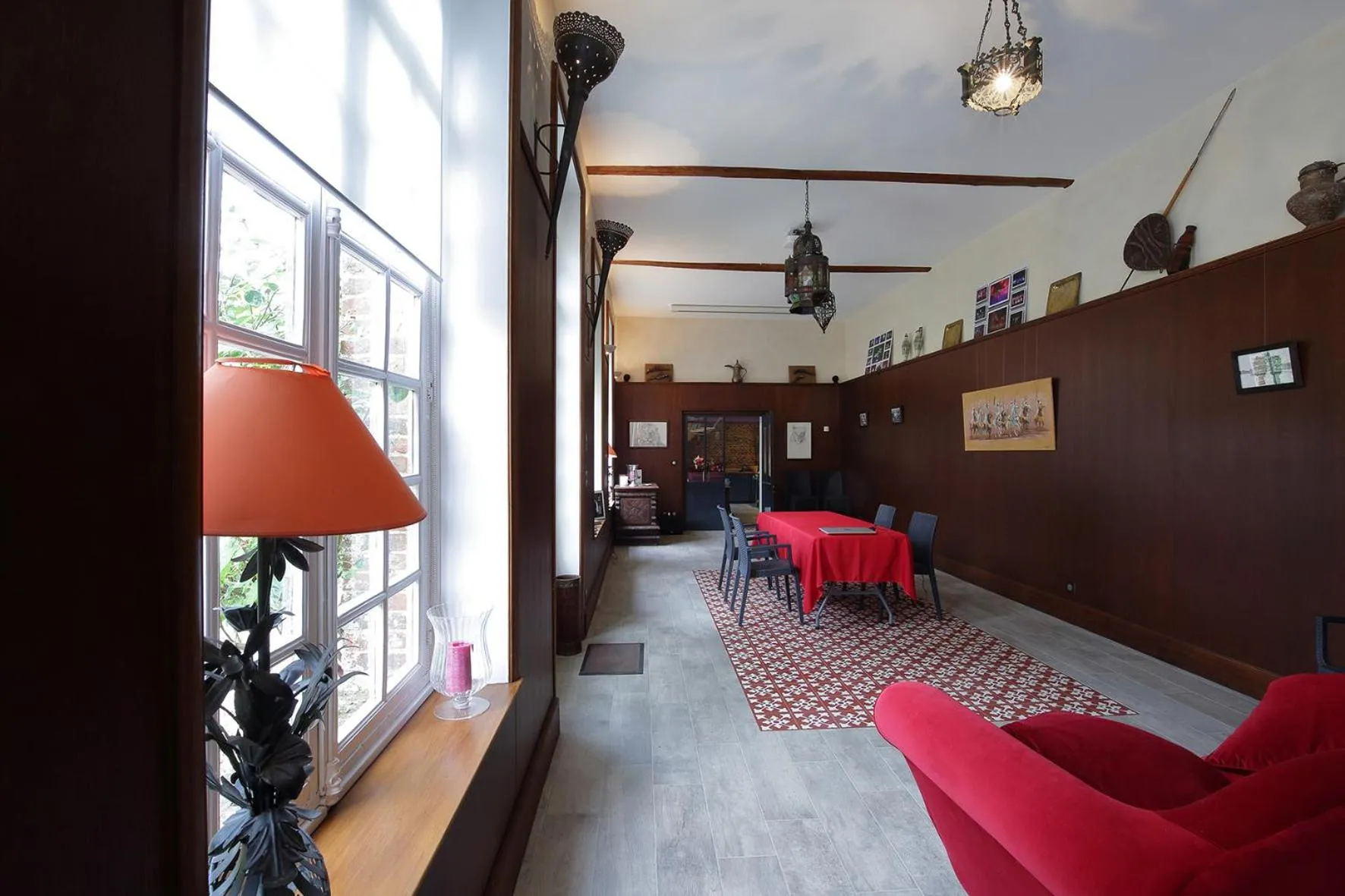Seating area in Chateau du Blanc Buisson