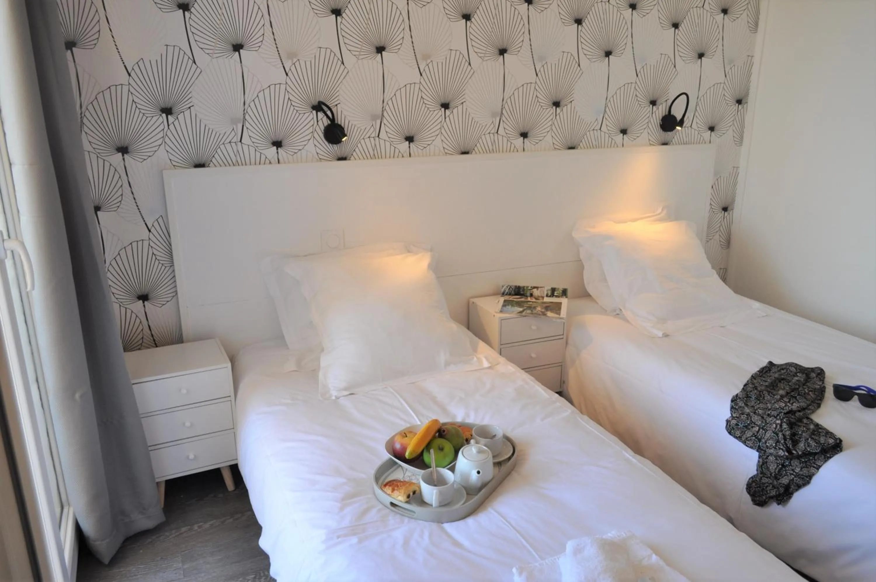 Bed in Hôtel de la Mer