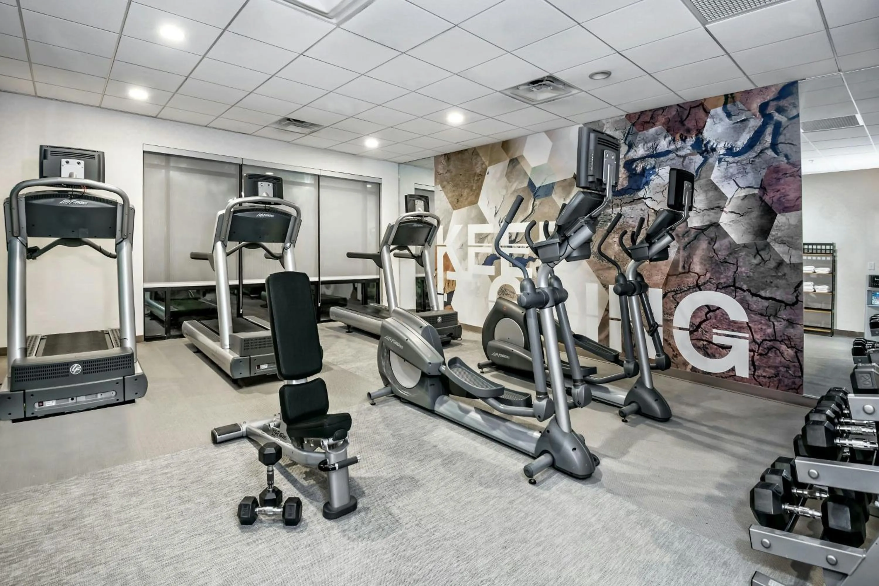 Fitness centre/facilities in SpringHill Suites by Marriott San Antonio Airport