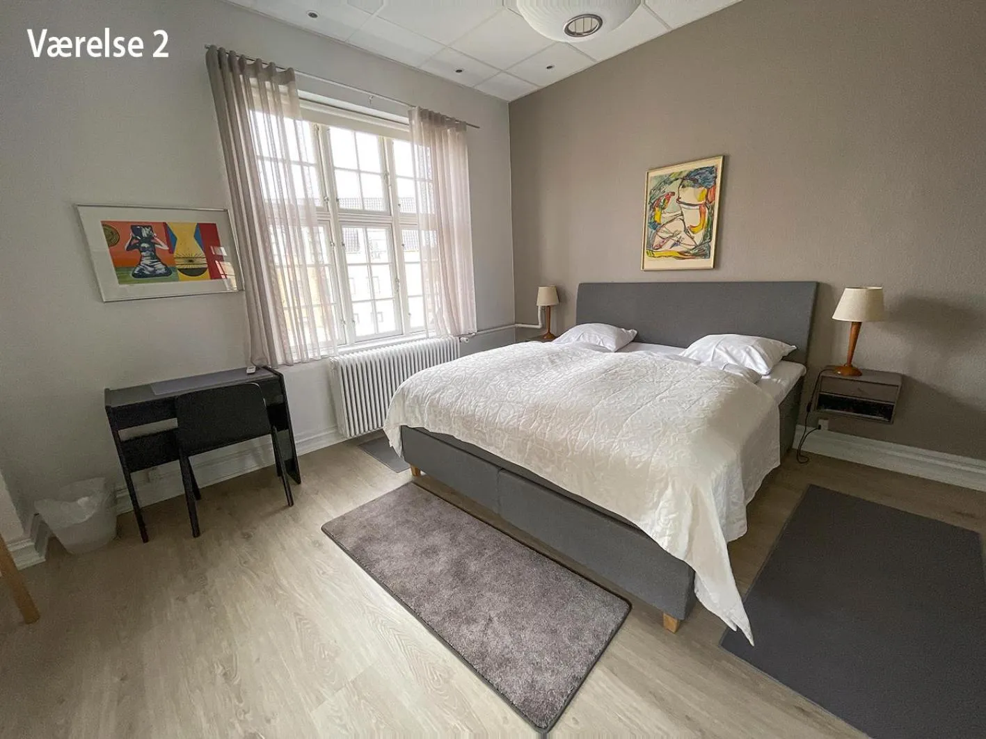 Bed in Hotel Højslev Kro