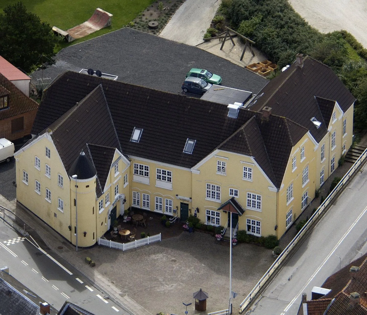 Bird's eye view in Hotel Højslev Kro