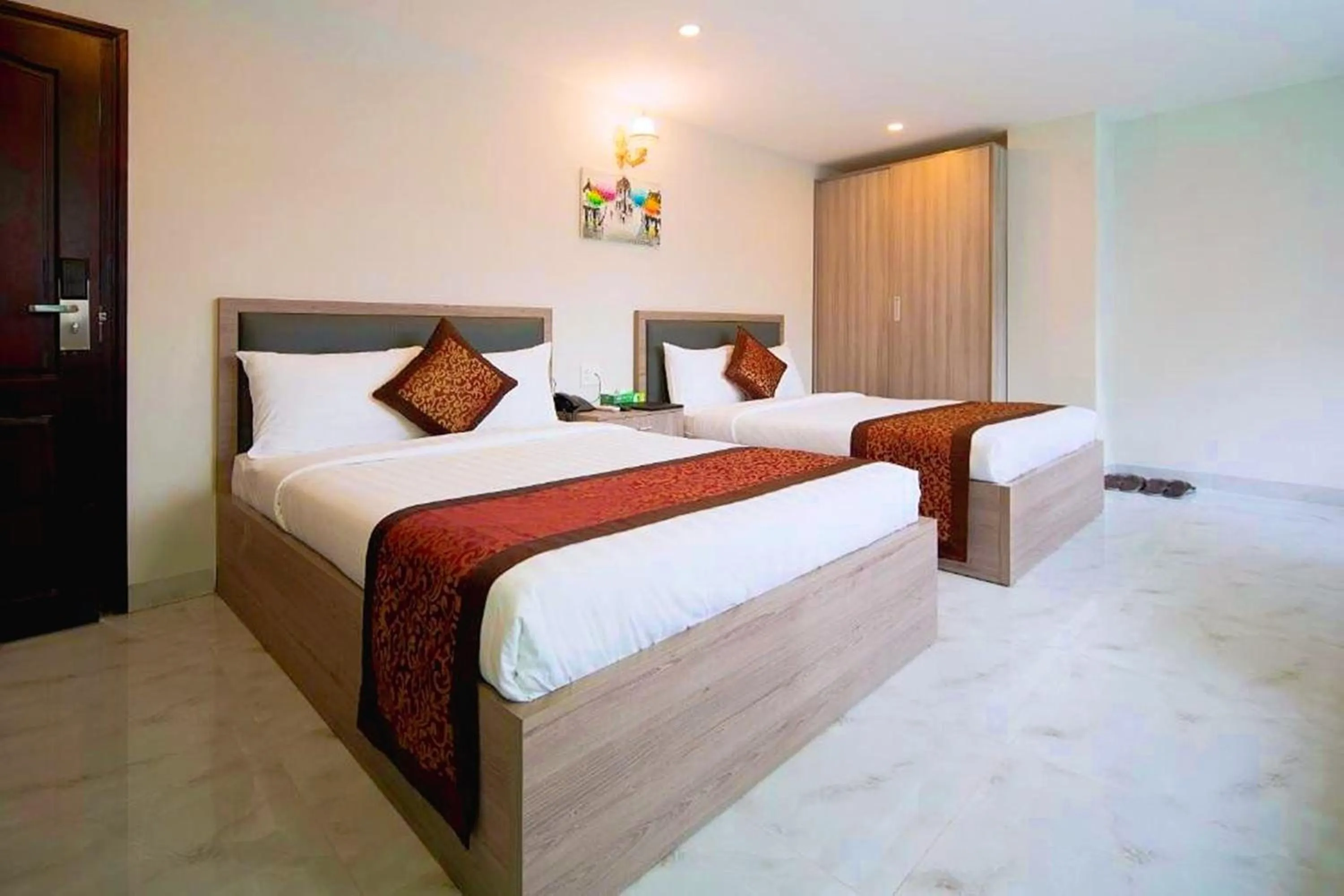 Bed in Green Star Hotel