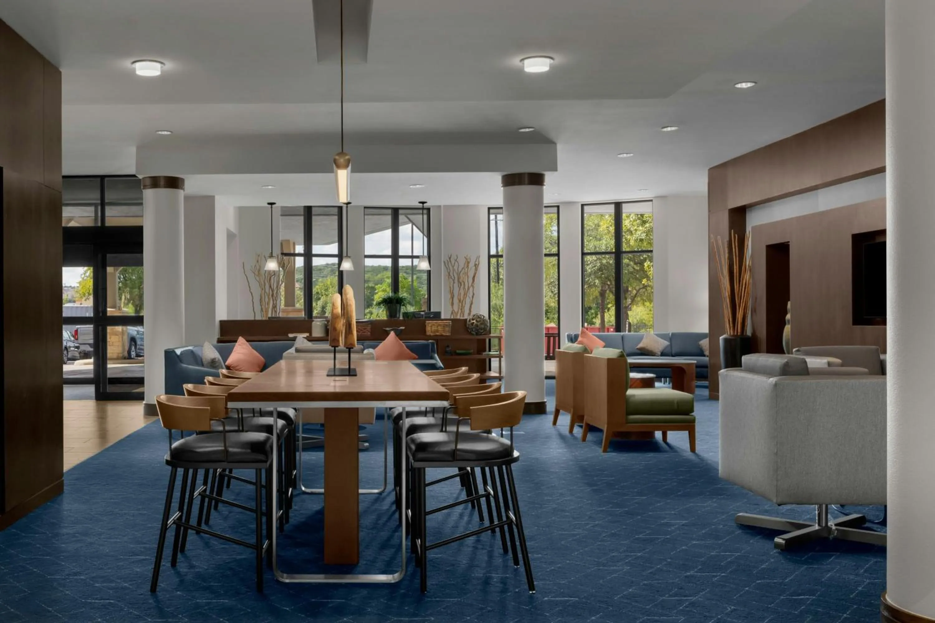 Lobby or reception in Courtyard by Marriott San Antonio Six Flags at The RIM