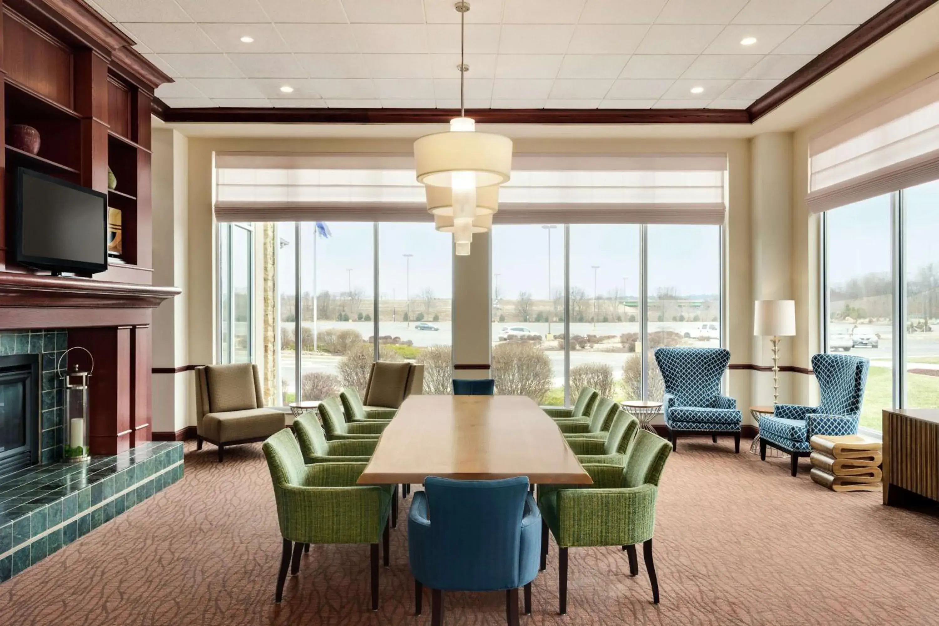 Lobby or reception in Hilton Garden Inn Dubuque Downtown Lobby or reception in Hilton Garden Inn Dubuque Downtown