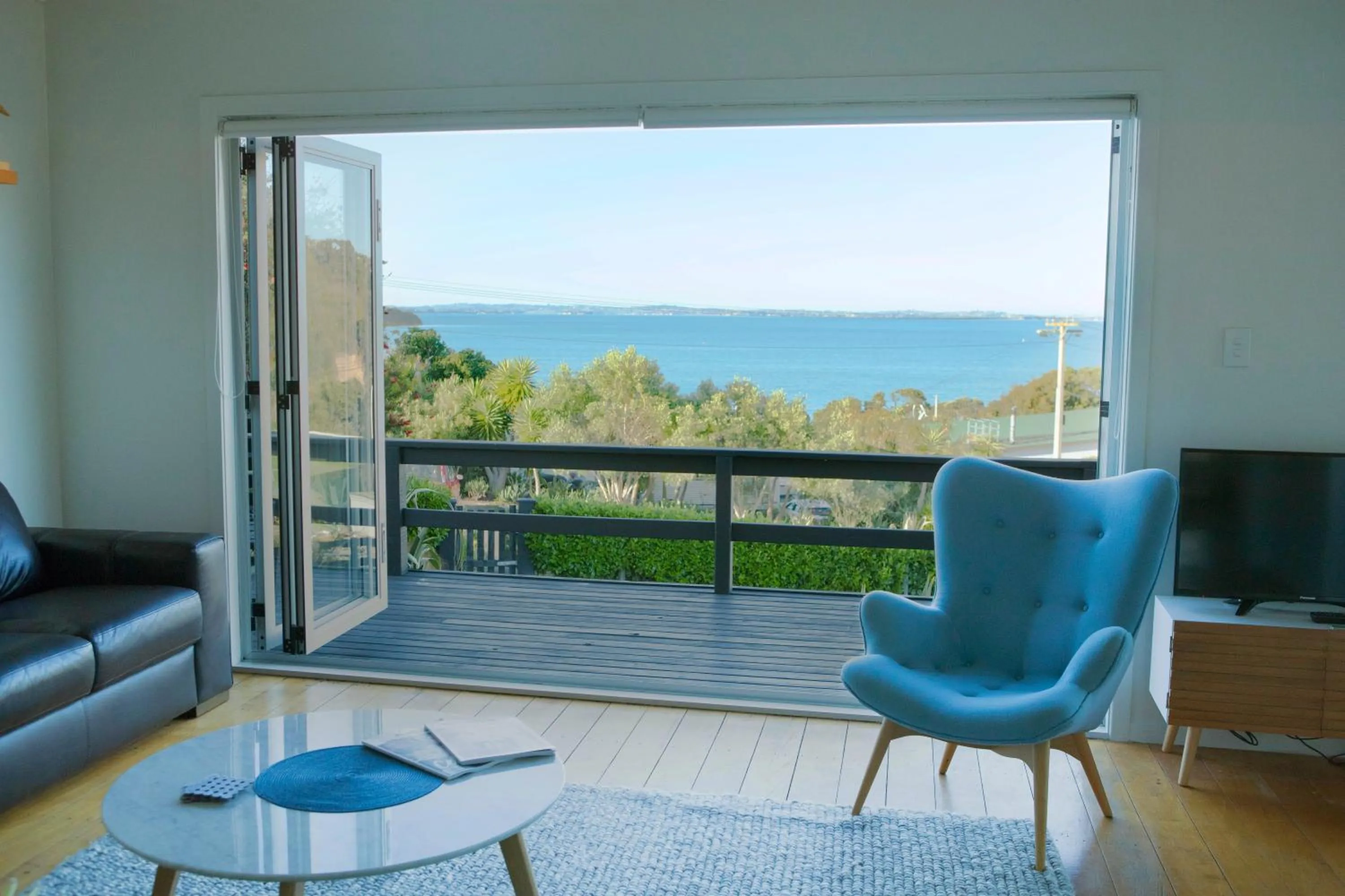 Balcony/Terrace in The Black Pearl, Waiheke Island