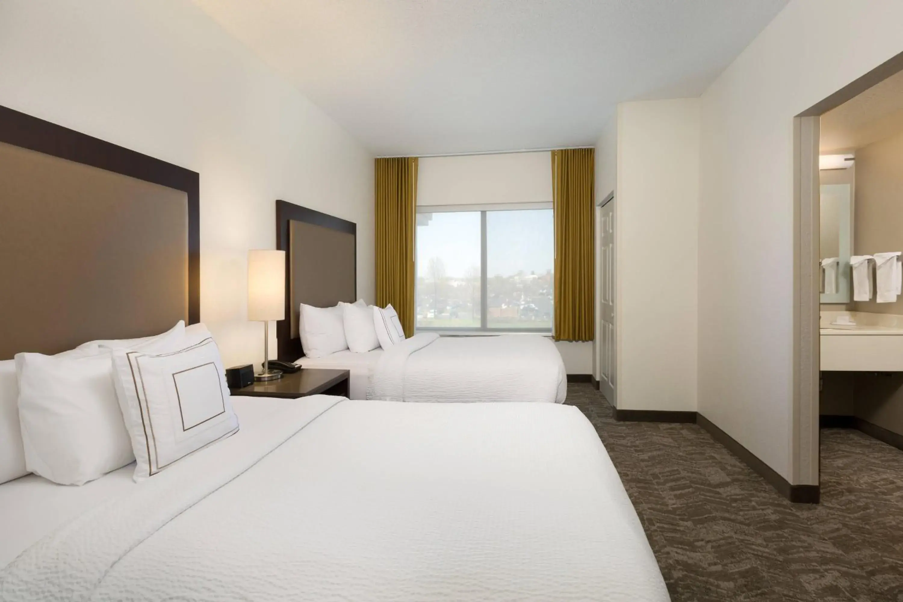 Suite with Two Double Beds and Adapted Tub - Mobility and Hearing Accessible in SpringHill Suites Louisville Hurstbourne/North Suite with Two Double Beds and Adapted Tub - Mobility and Hearing Accessible in SpringHill Suites Louisville Hurstbourne/North