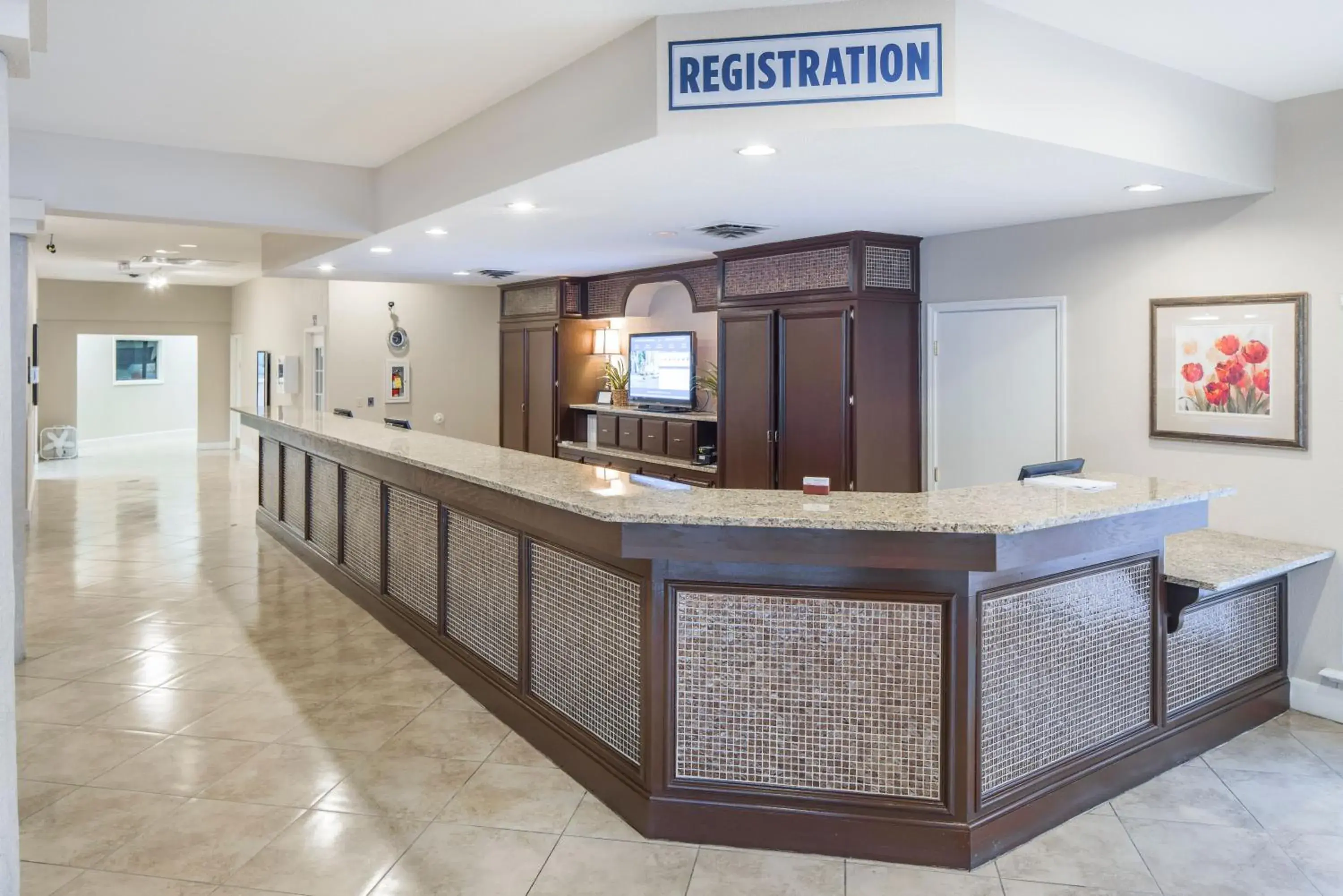 Lobby or reception in The Suites at Fall Creek Lobby or reception in The Suites at Fall Creek