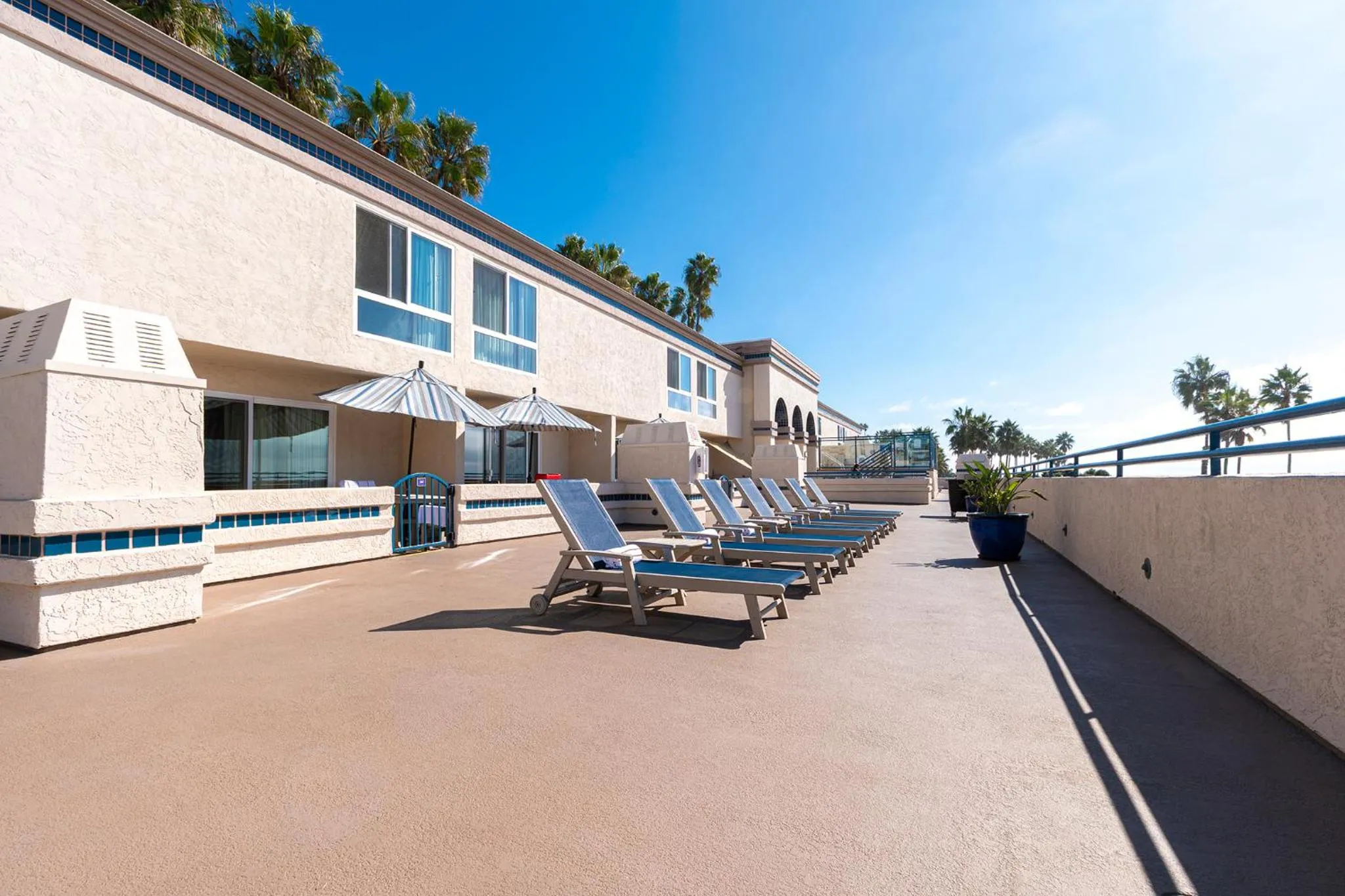 sunbed in Southern California Beach Club