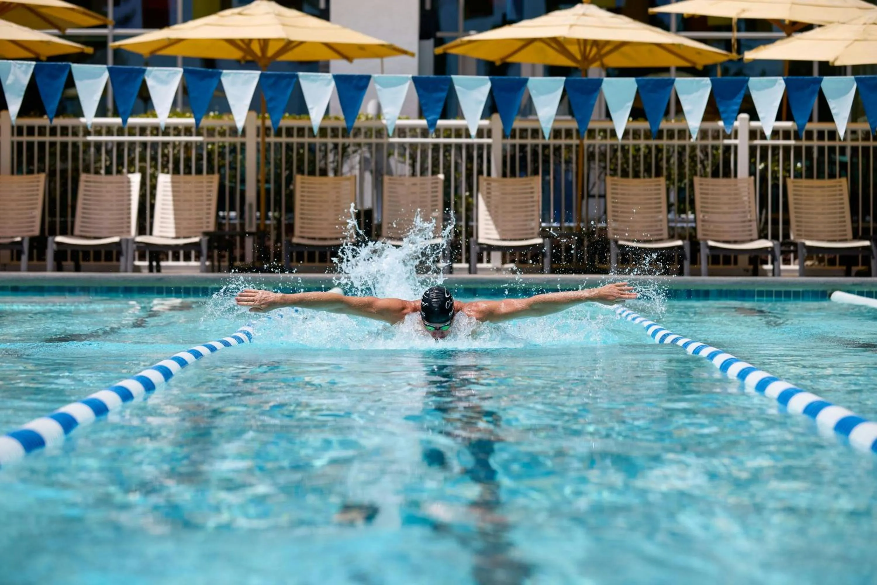 Swimming pool in Renaissance ClubSport Aliso Viejo Laguna Beach Hotel