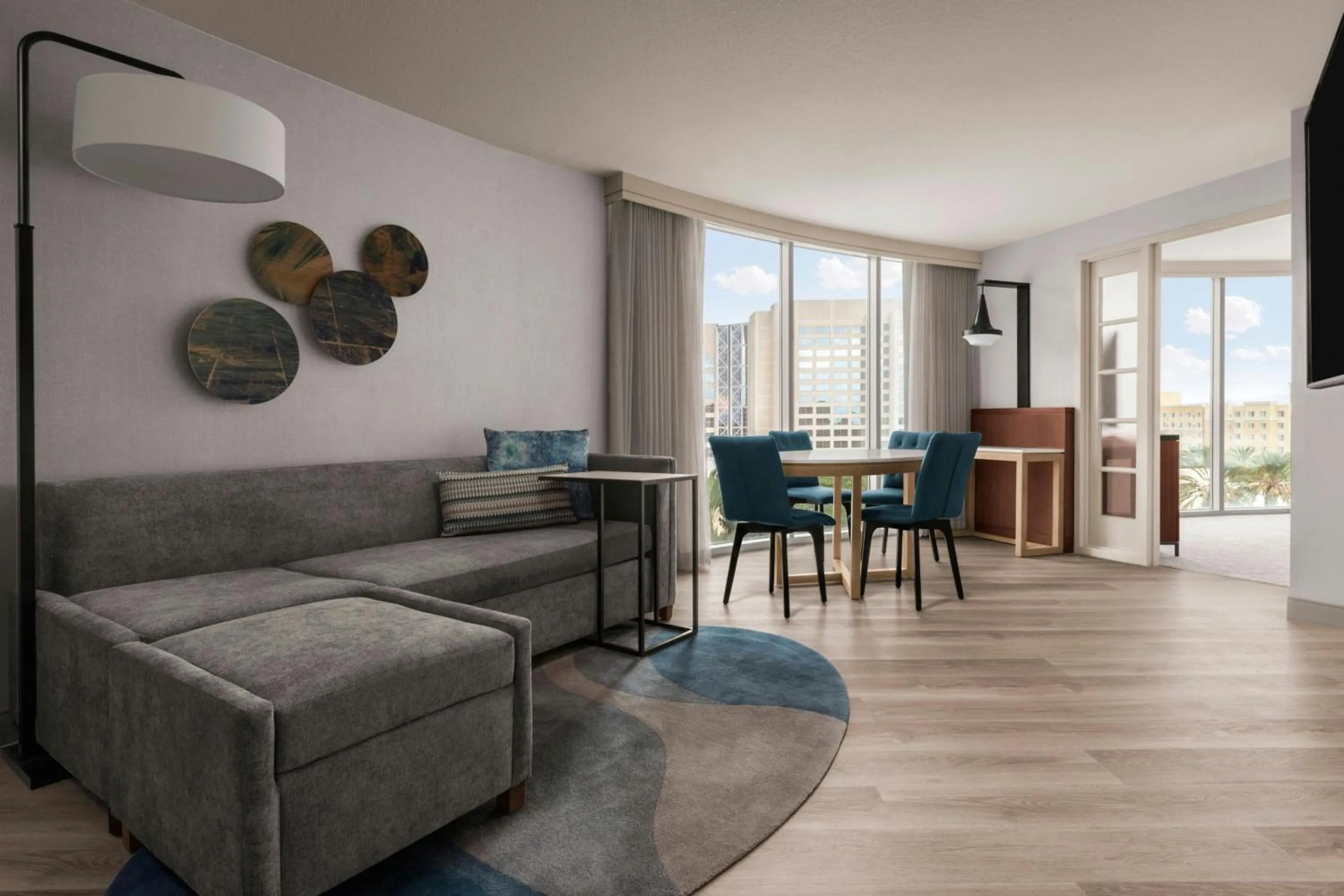 Photo of the whole room in Anaheim Marriott Suites