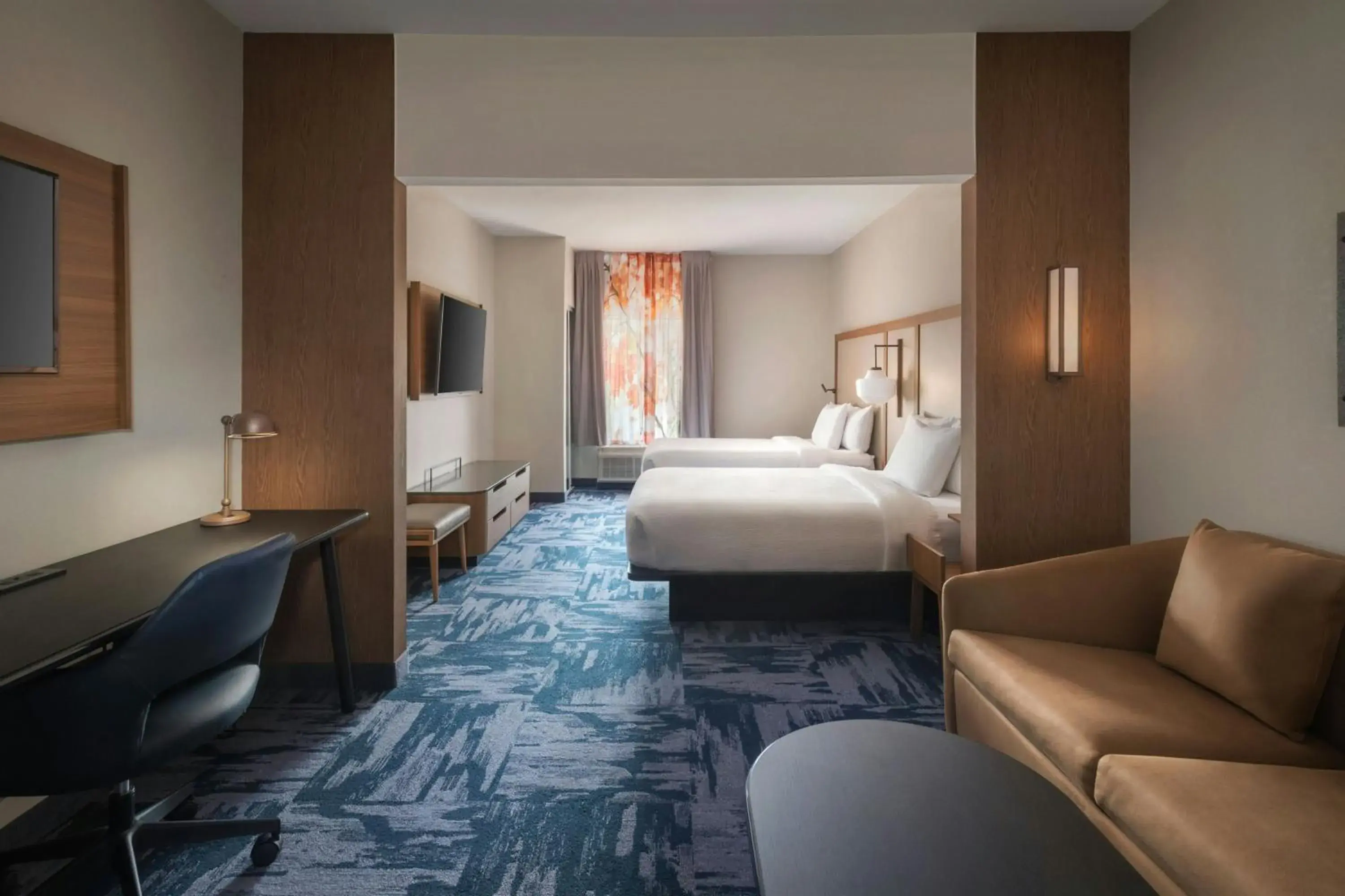 Studio with Two Queen Beds, Sofa Bed and Adapted Tub - Mobility Accessible in Fairfield Inn & Suites by Marriott Somerset Studio with Two Queen Beds, Sofa Bed and Adapted Tub - Mobility Accessible in Fairfield Inn & Suites by Marriott Somerset