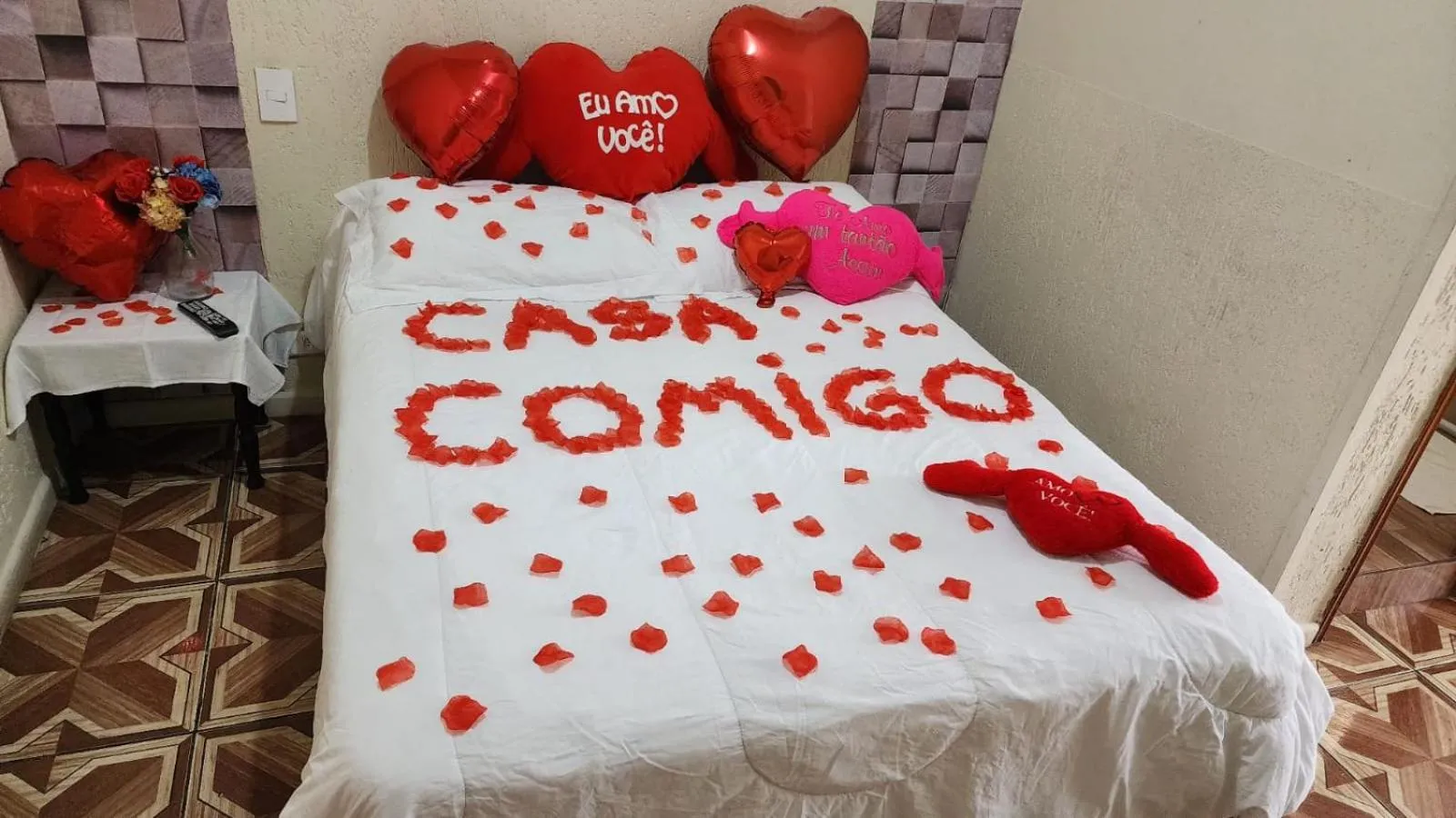 Bed in Pousada Miniférico