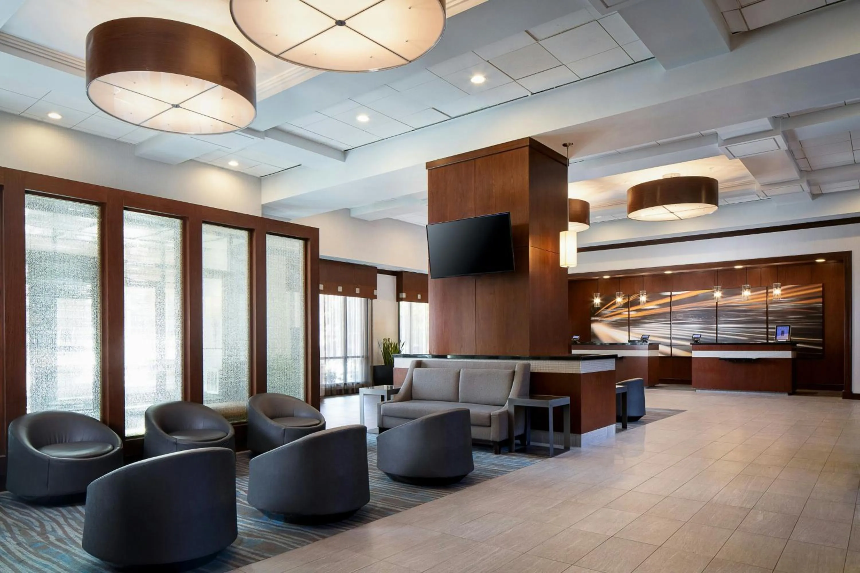Lobby or reception in Marriott St. Louis West