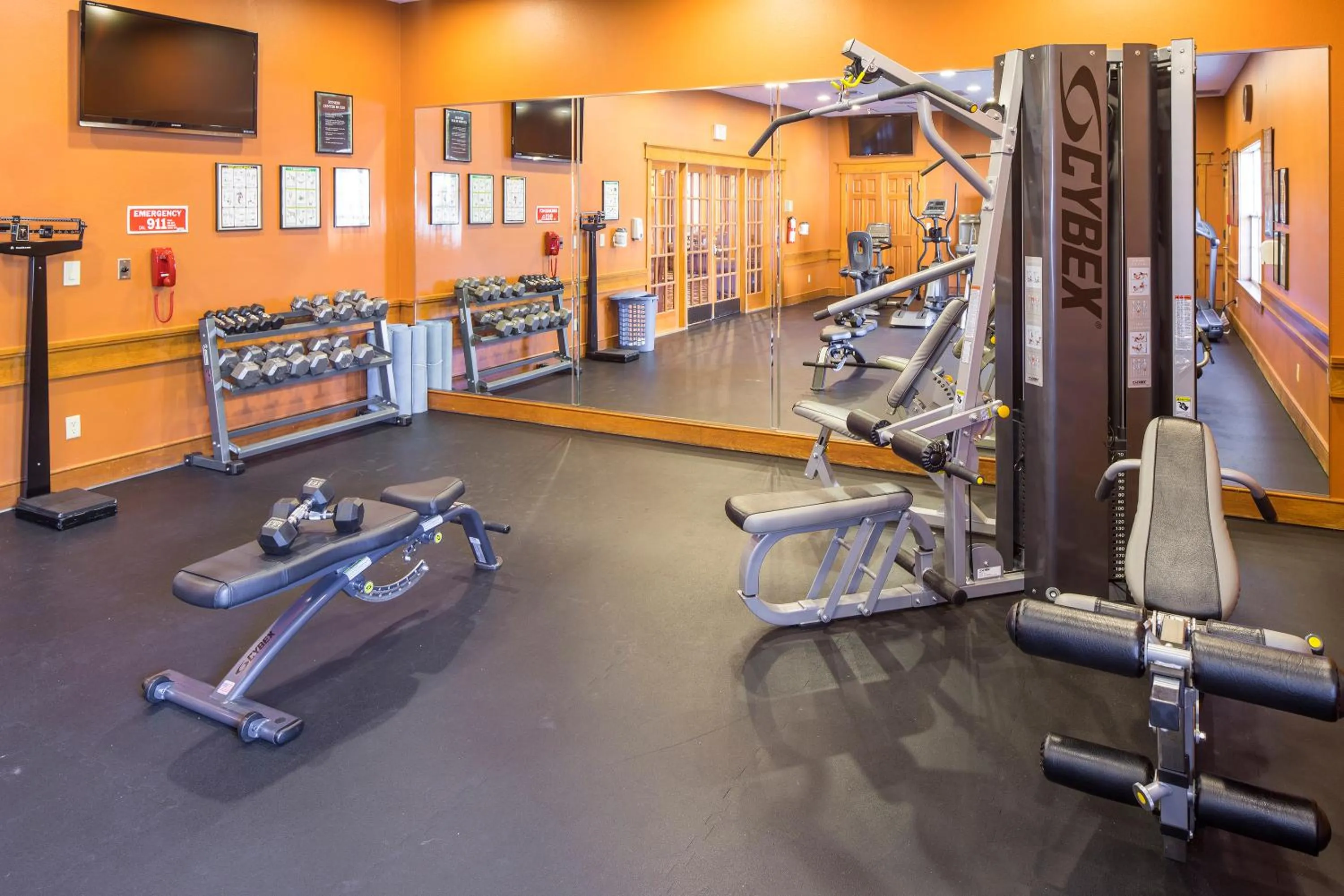 Fitness centre/facilities in Hilton Vacation Club Villas de Santa Fe