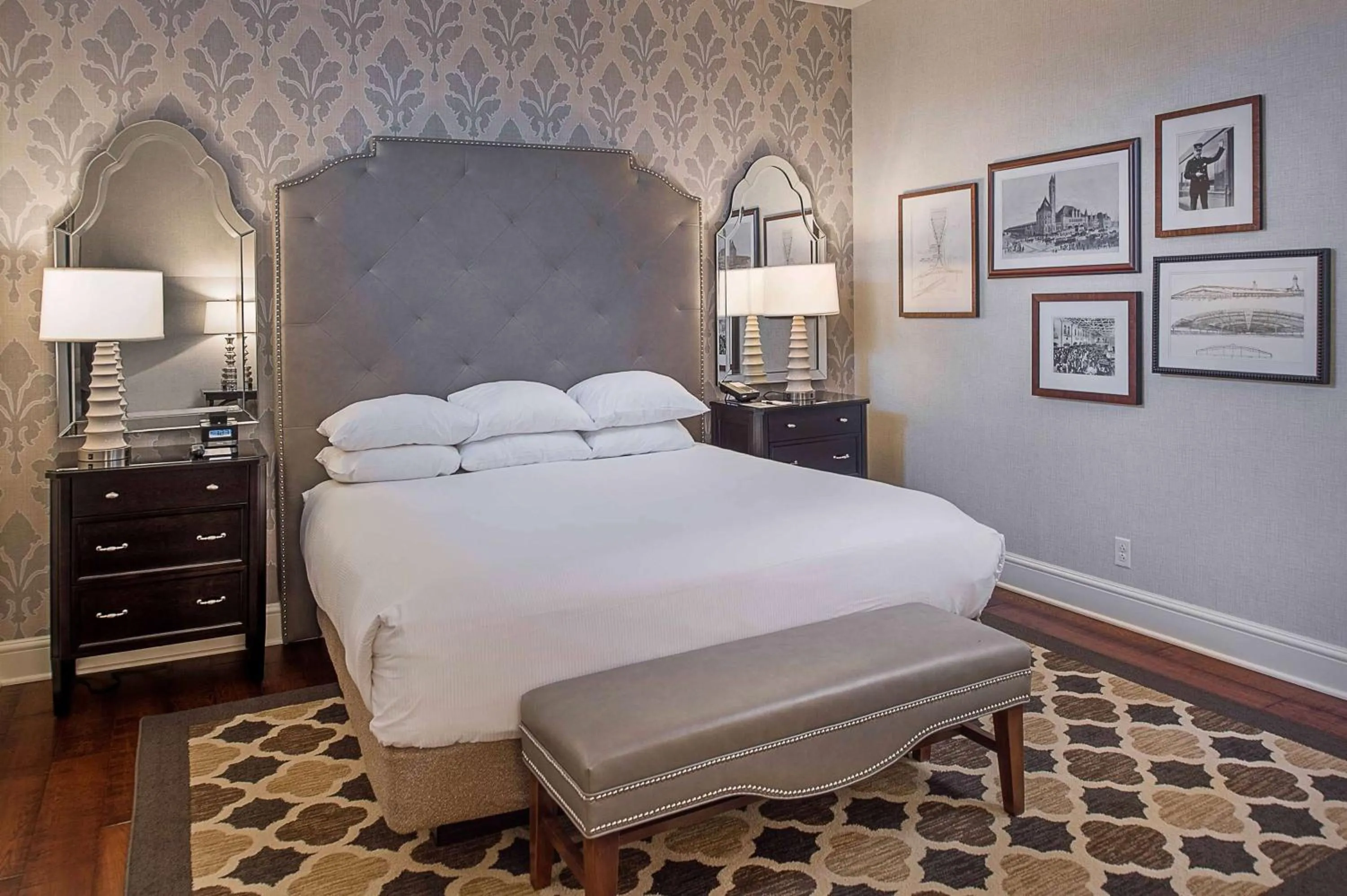 Bed in St. Louis Union Station Hotel, Curio Collection by Hilton