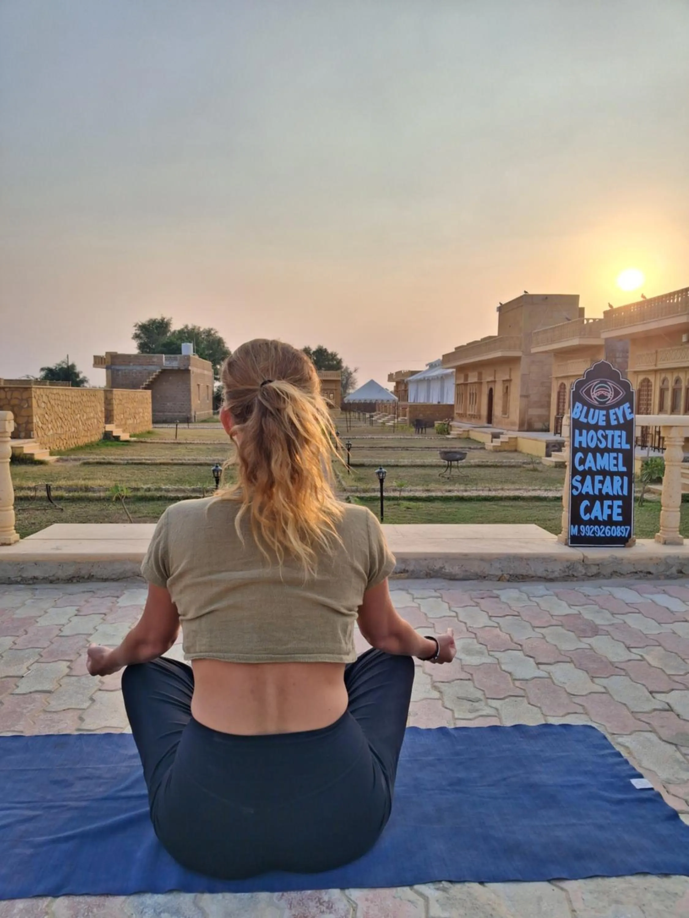 People in Blue Eye Hostel