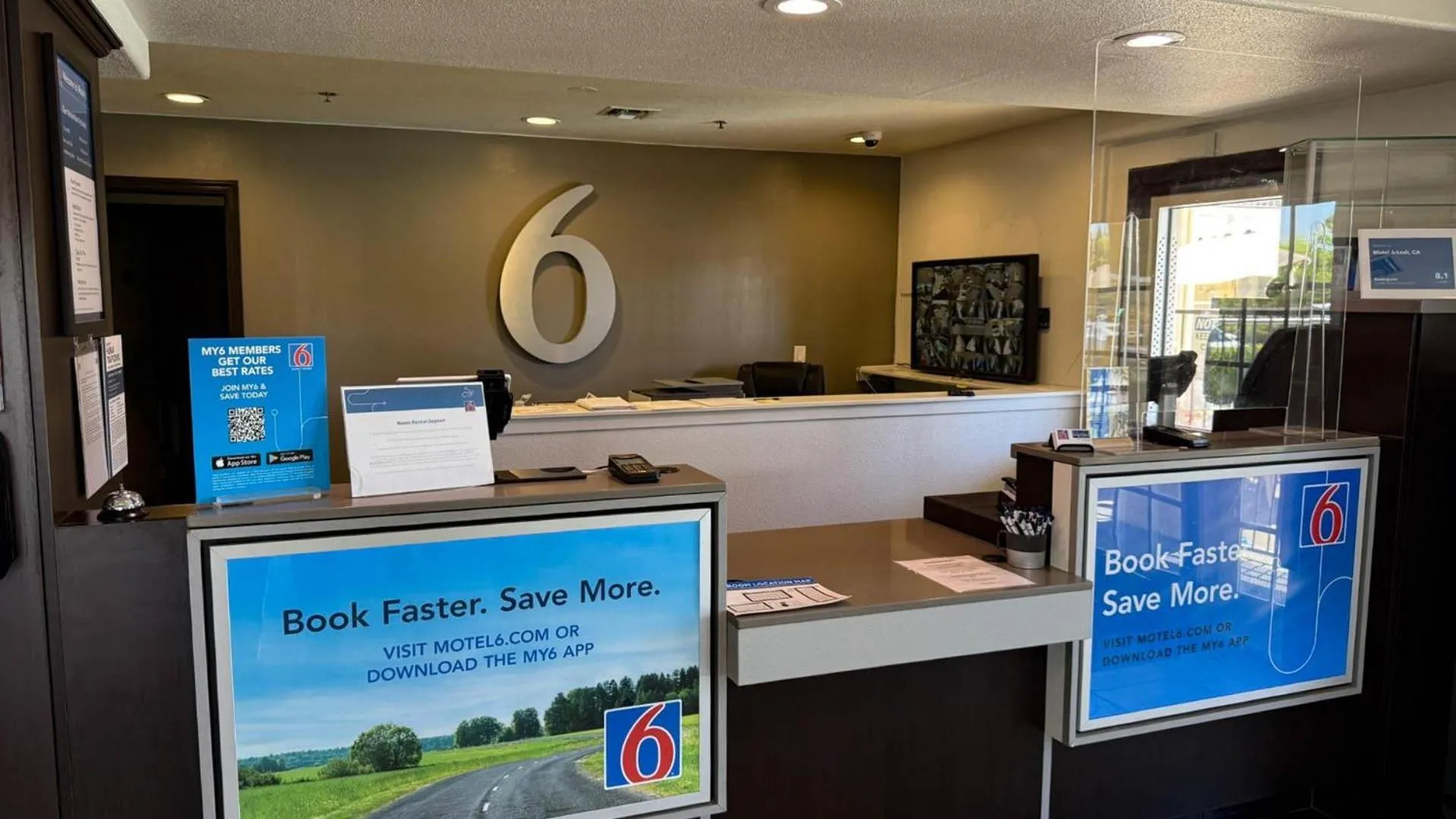 Lobby or reception in Motel 6-Lodi, CA