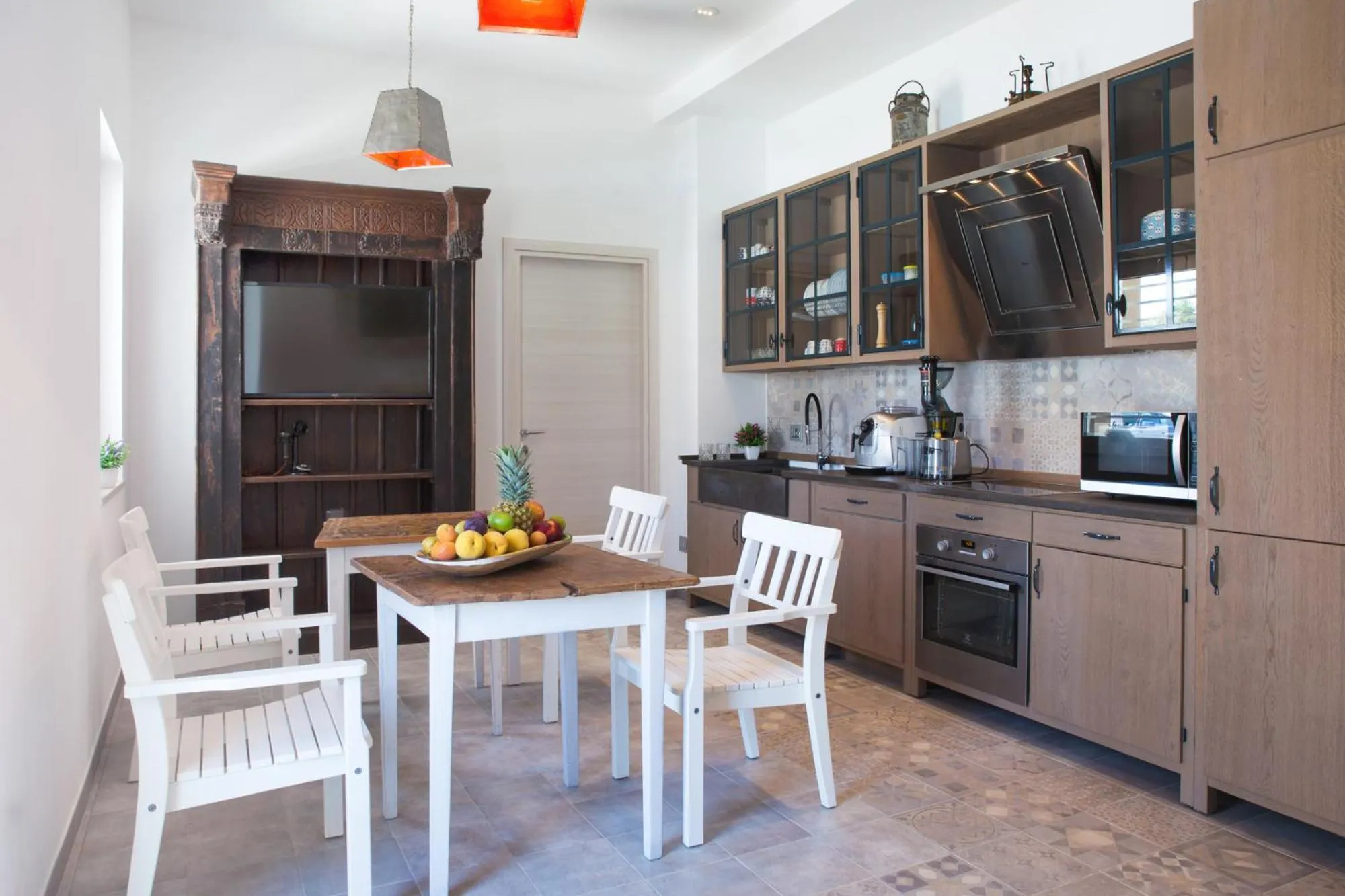 Communal kitchen in Bed & Breakfast del Faro