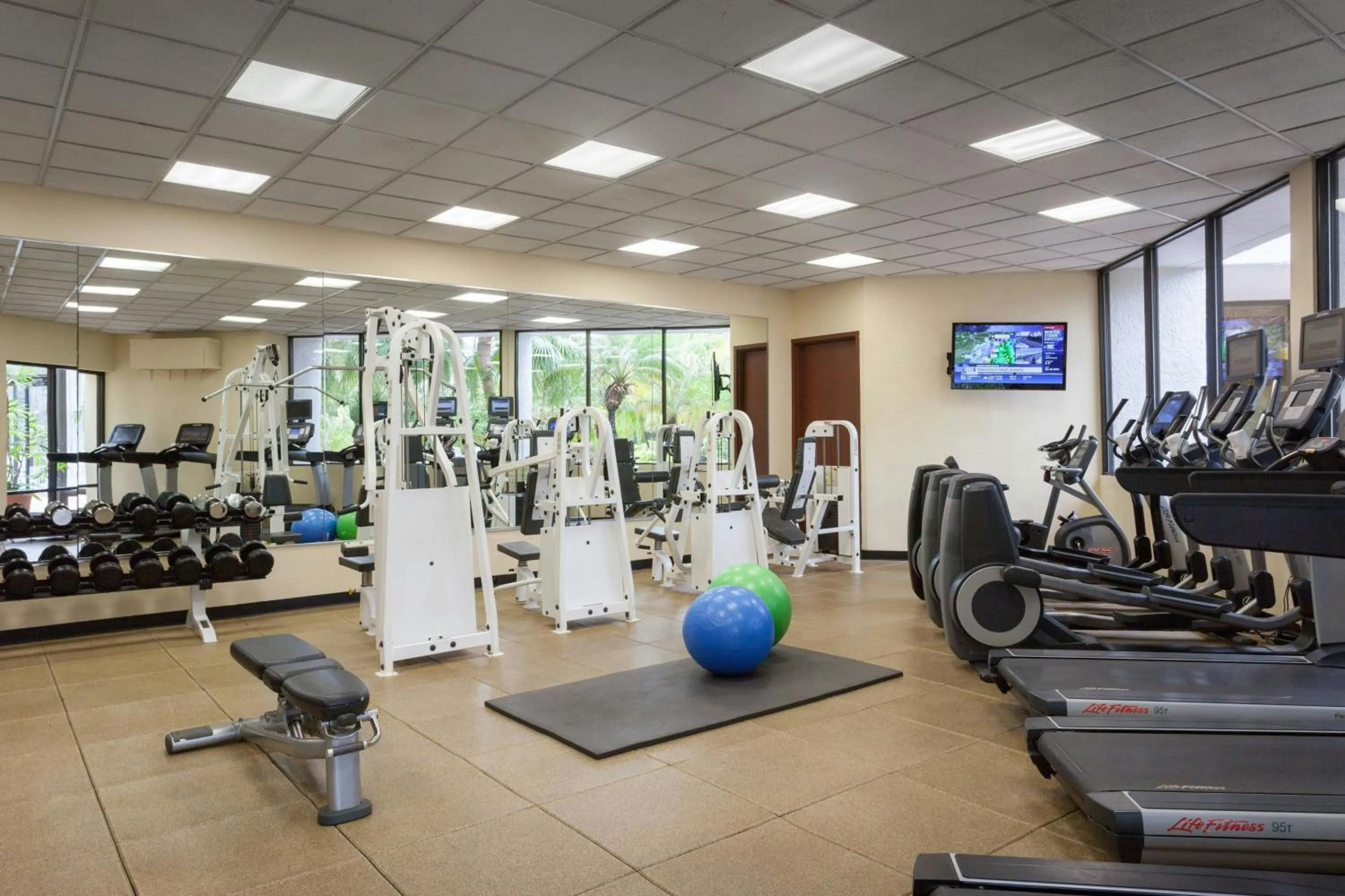 Fitness centre/facilities in Marriott Tampa Westshore