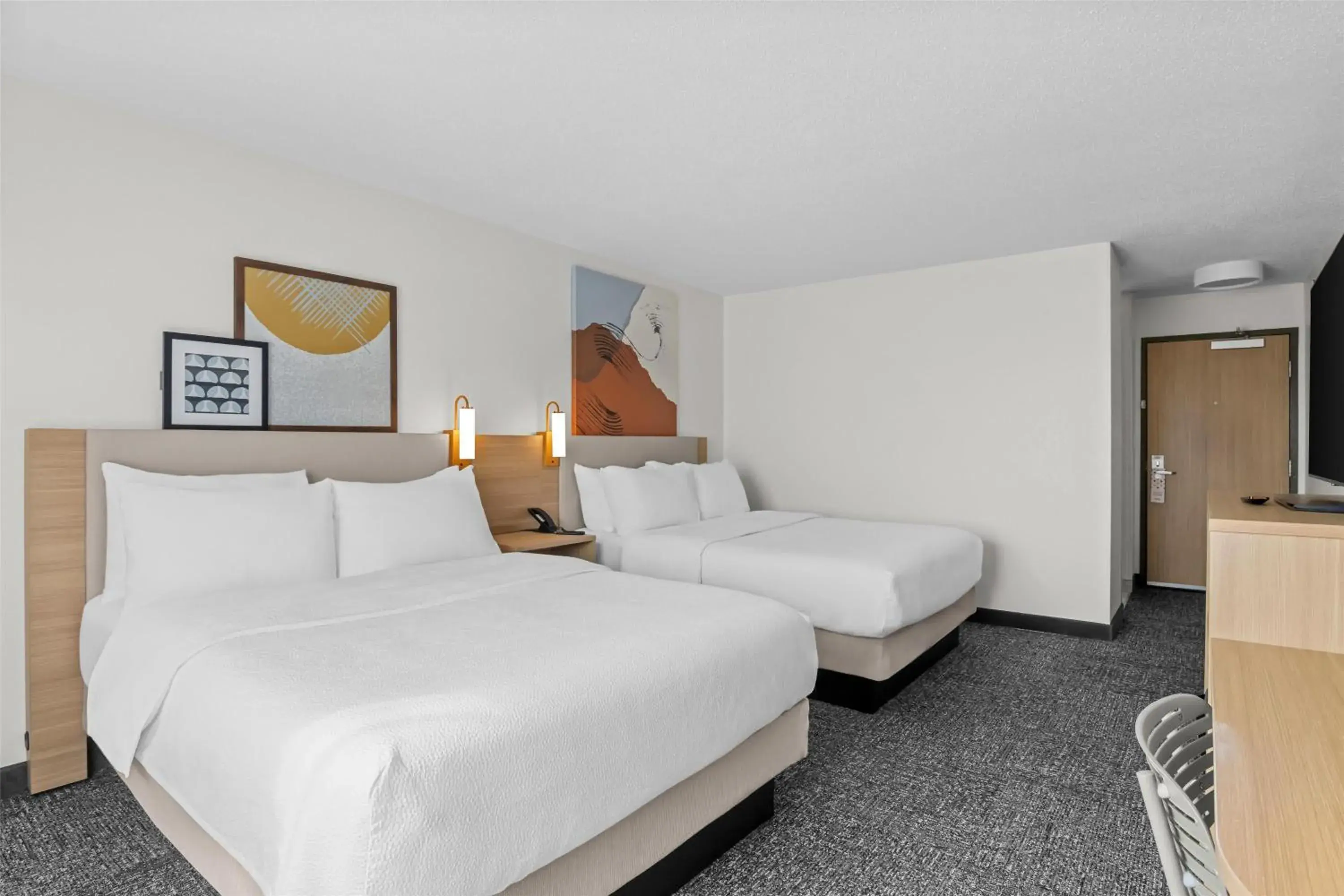 Bed in Spark By Hilton Traverse City Bed in Spark By Hilton Traverse City