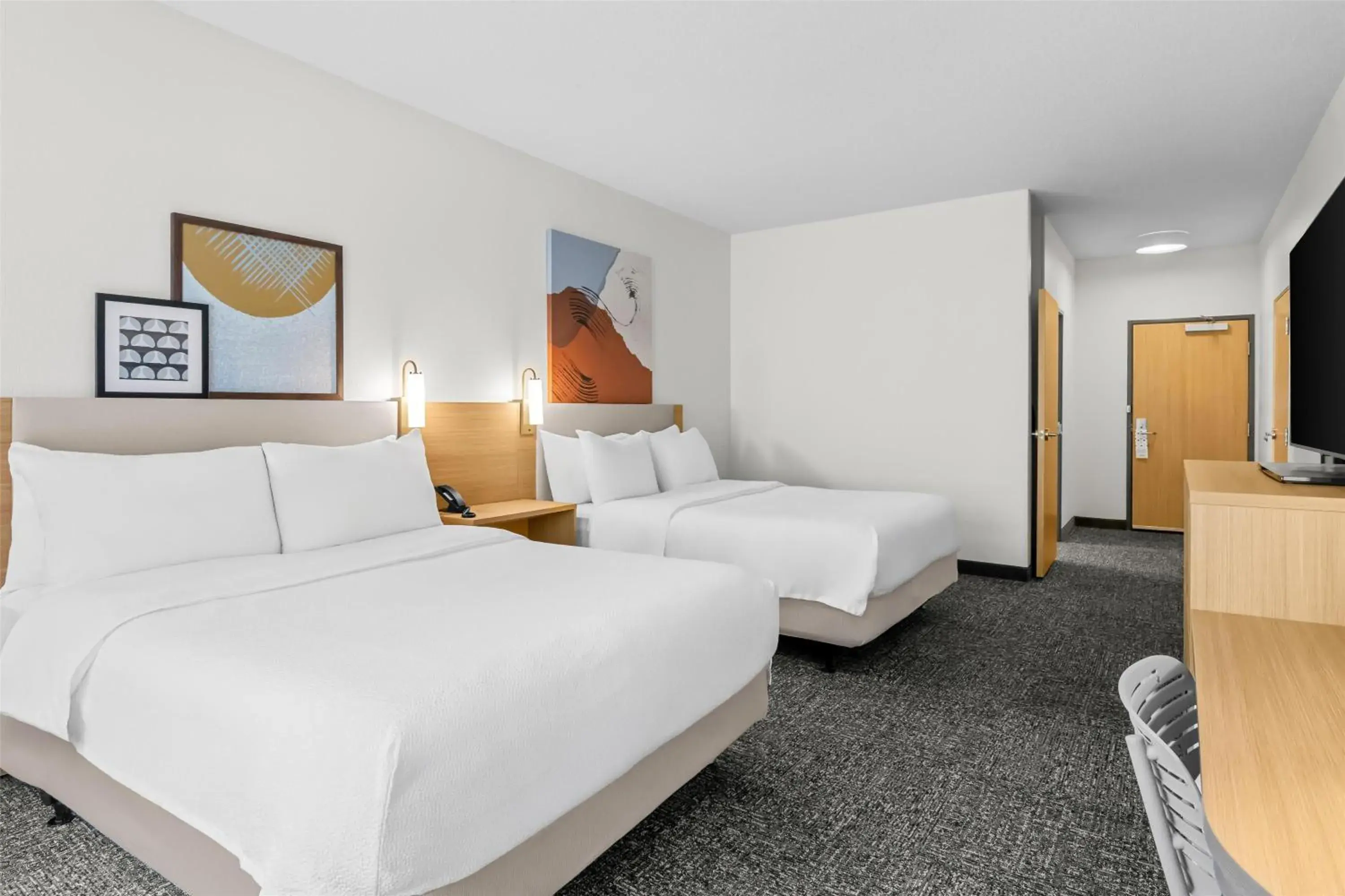 Bed in Spark By Hilton Traverse City Bed in Spark By Hilton Traverse City