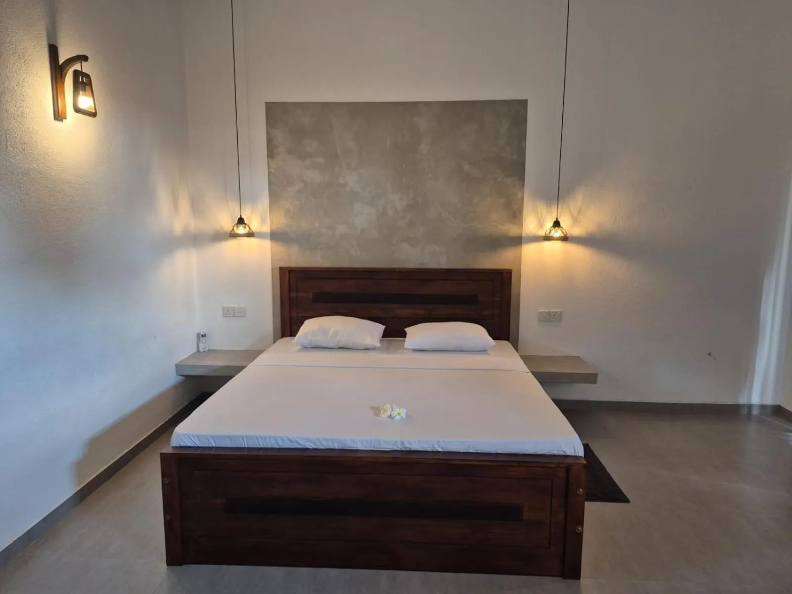 Bed in Hiru Villa Tangalle