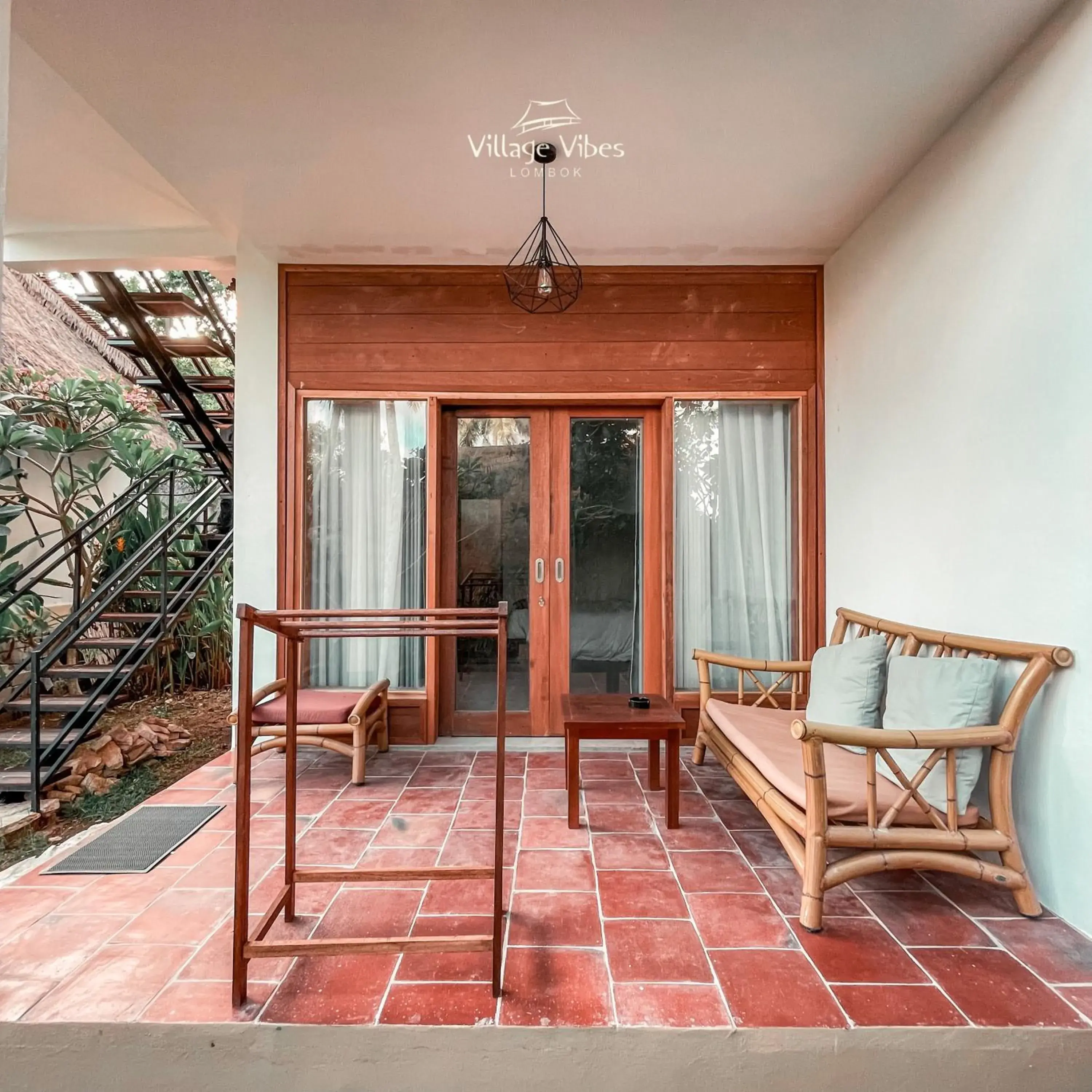 Triple Room with Garden View in Village Vibes Lombok Triple Room with Garden View in Village Vibes Lombok