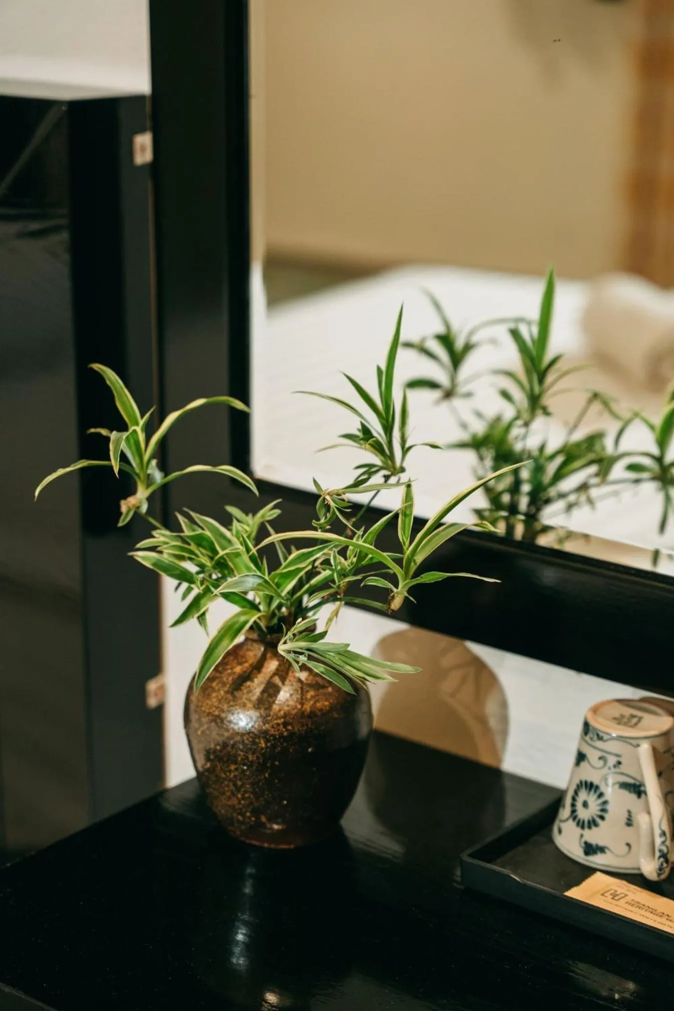 Seating area in Trang An Heritage Garden